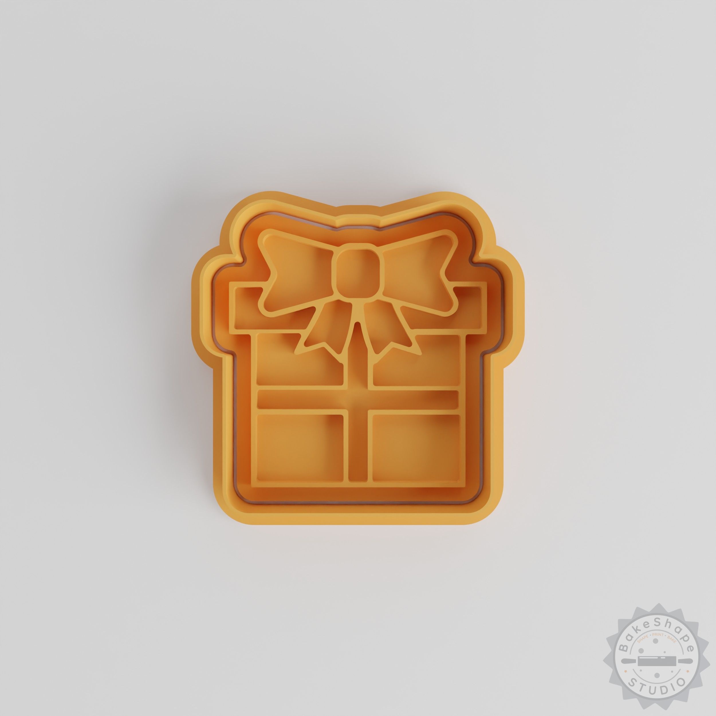 Gift Box Cookie Cutters and Stamps Set, 6-Piece, S/M/L Sizes, Perfect for Cookies and Fondant