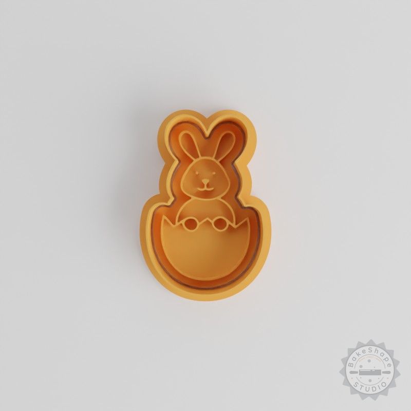Easter Bunny Cookie Cutter and Stamp Set, 6-Piece, Perfect for Cookies and Fondant