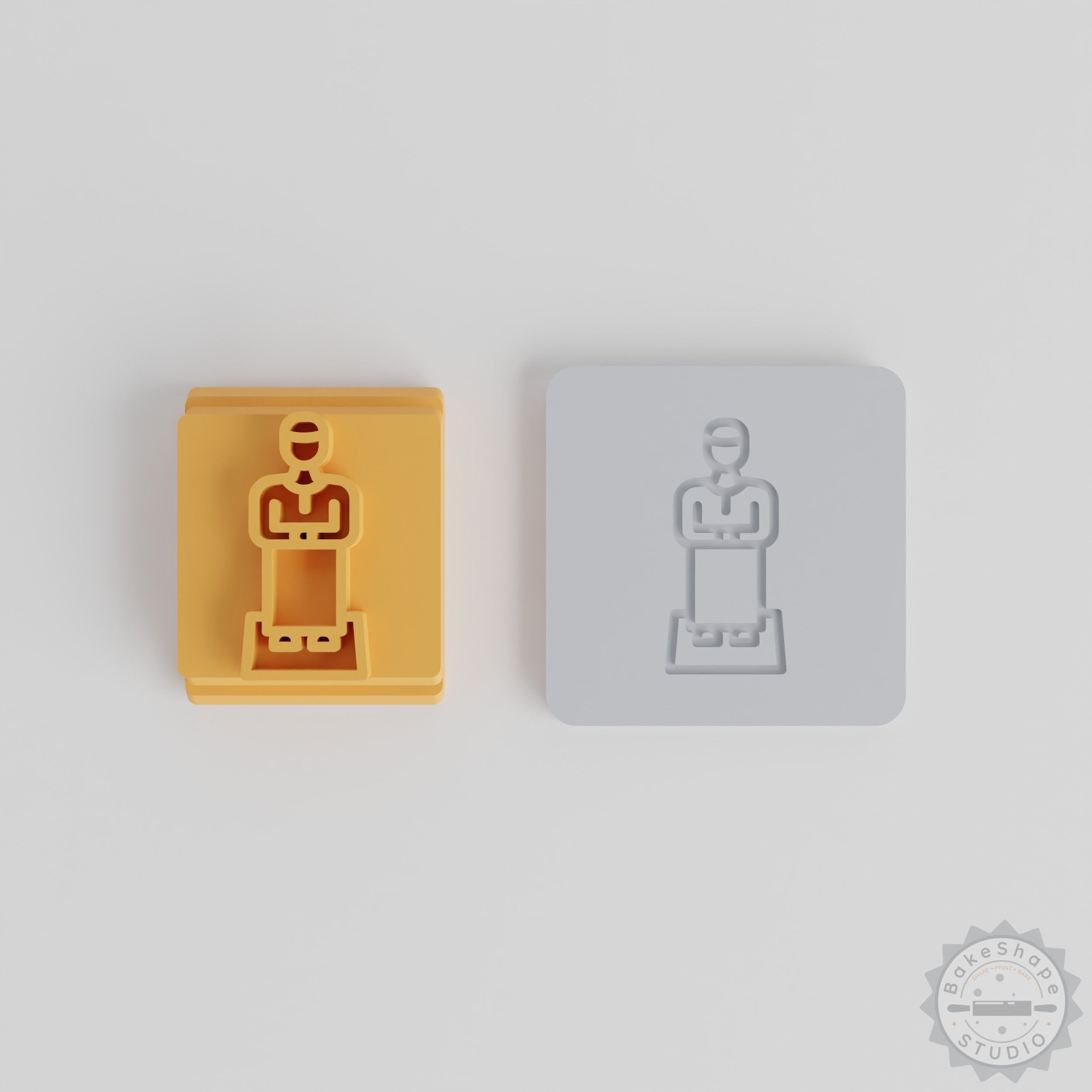 Islamic Motif Stamp Tile Set clay and cookie crafting stamp STL file for 3D printing