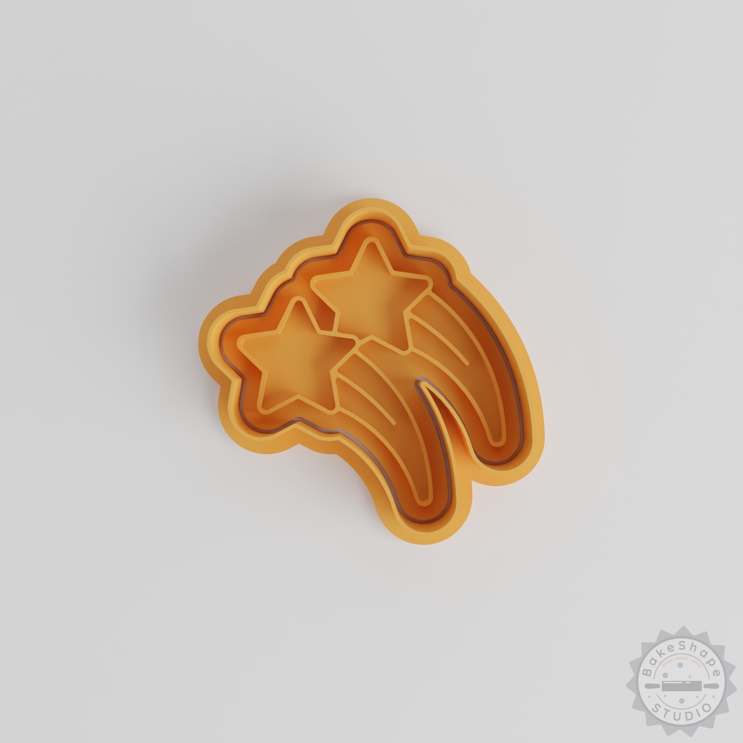 Shooting Star Cookie Cutter Set, Shape Cutter and Stamp, 6 Pieces, Perfect for Fondant and Cookies, Space Theme