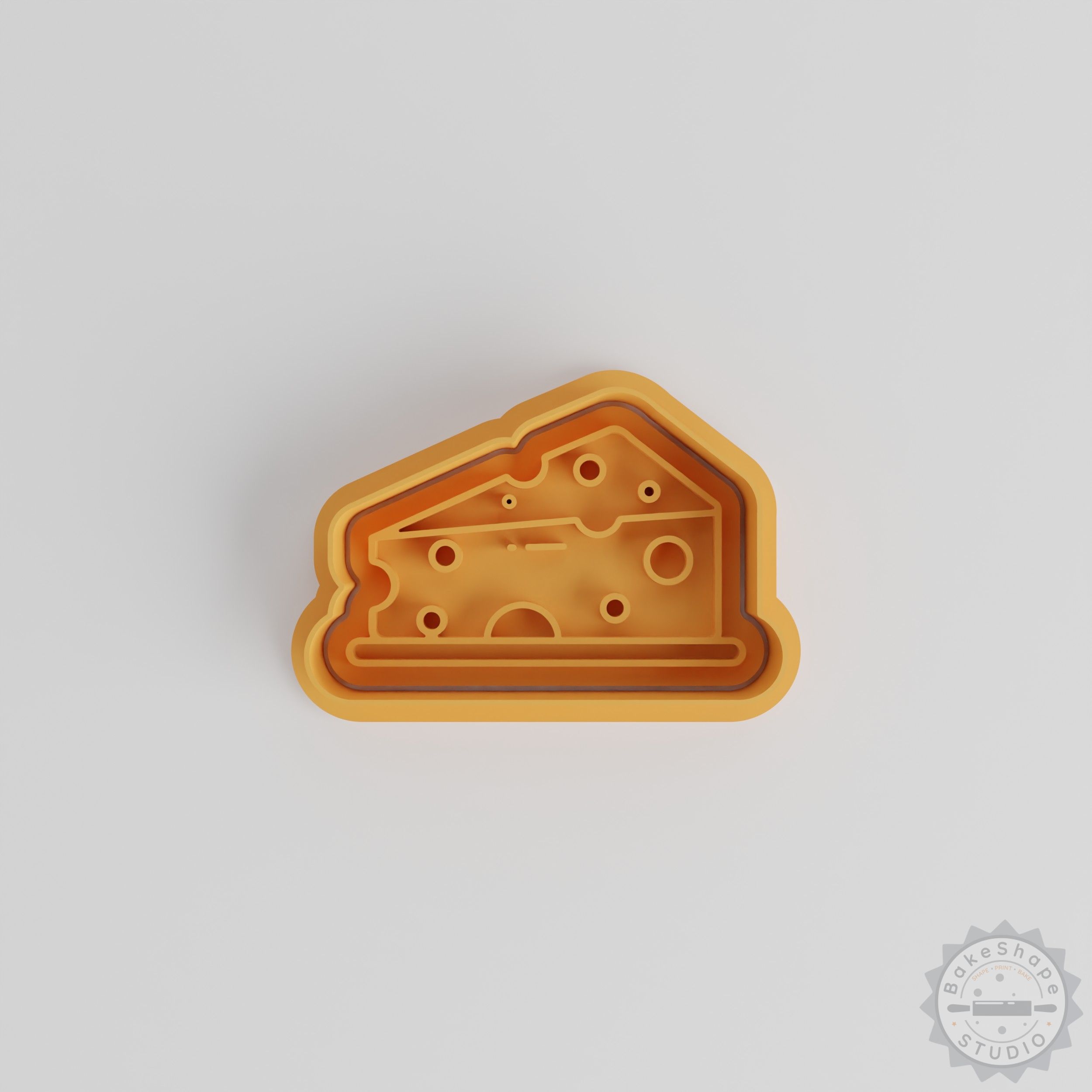 Cheese Shape Cutter & Stamp Set, Perfect for Cookies & Fondant, Includes 6 Pieces, S/M/L Sizes