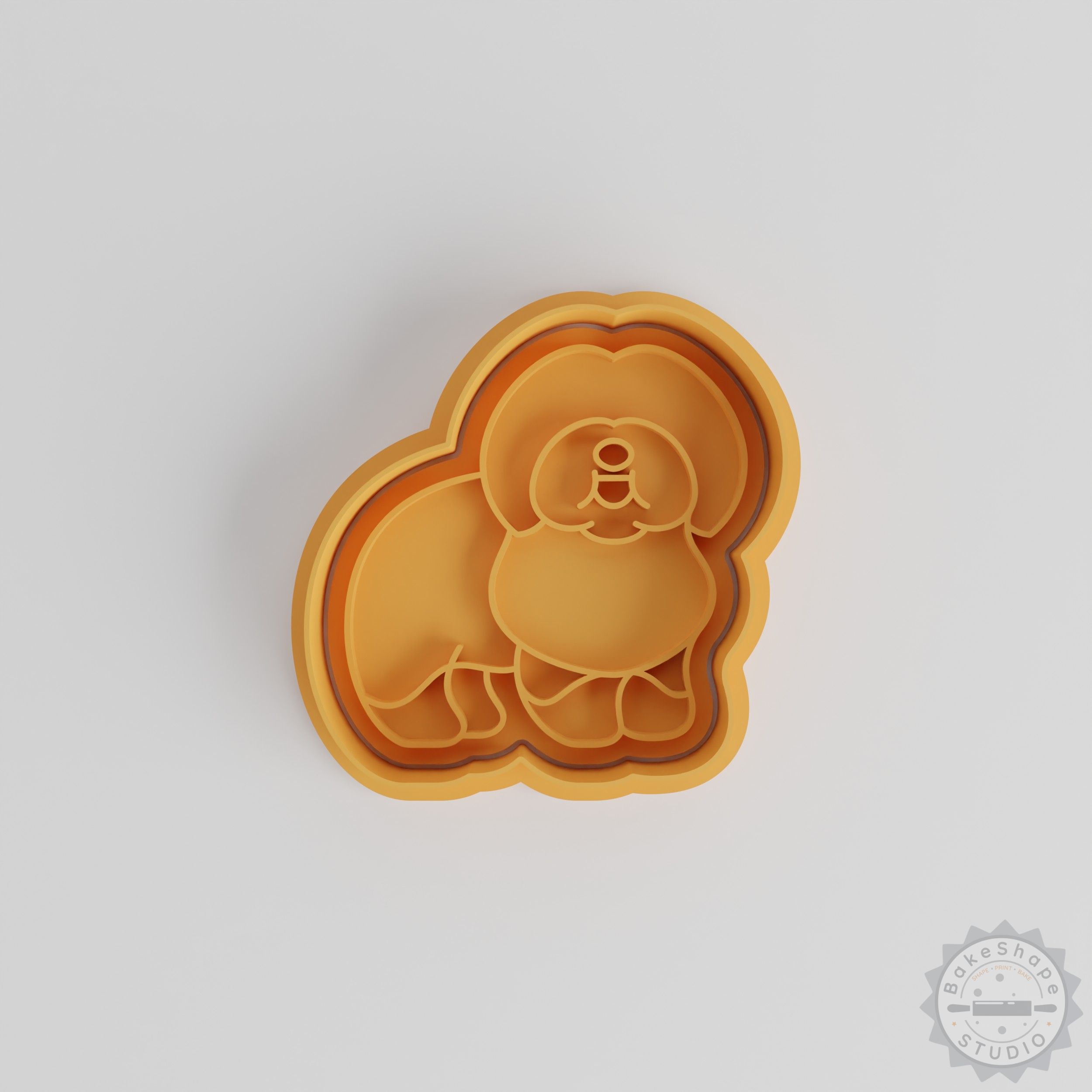 Old English Sheepdog Cookie Cutter & Stamp Set, 3 Sizes, Perfect for Baking & Fondant