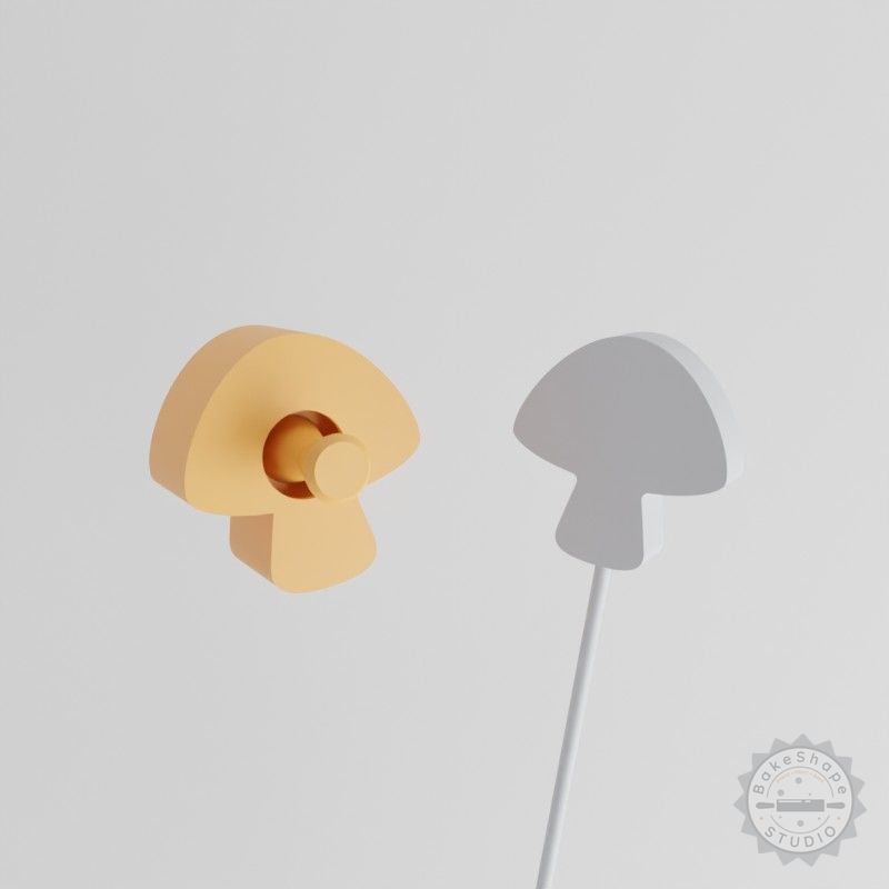 Spotty Mushroom Cake Pop Mold, 2-Piece Spotted Shroom Baking Mold Set