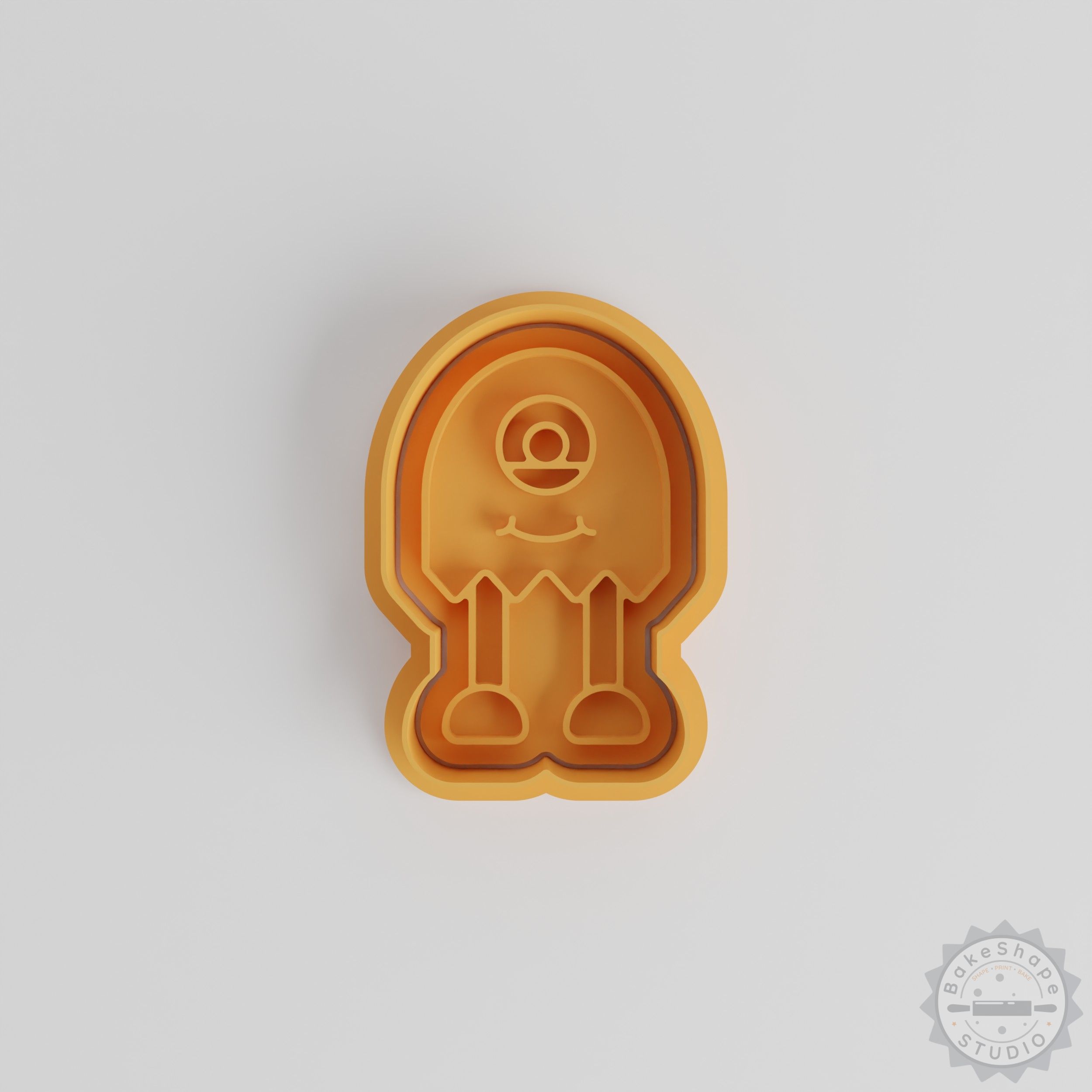 Long Leg Monster Cookie Cutter & Stamp Set, 6-Piece Cartoon Character Baking Tools, S/M/L Sizes