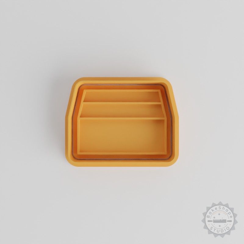 Cookie Shape Cutter Set with Stamp, S/M/L Sizes – 6-Piece Box for Fondant and Baking
