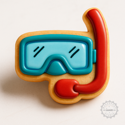 Decorated example 1 of Snorkel Set, Diving Tube, Swimming Gear, Underwater Breather, Aqua Snorkel Package