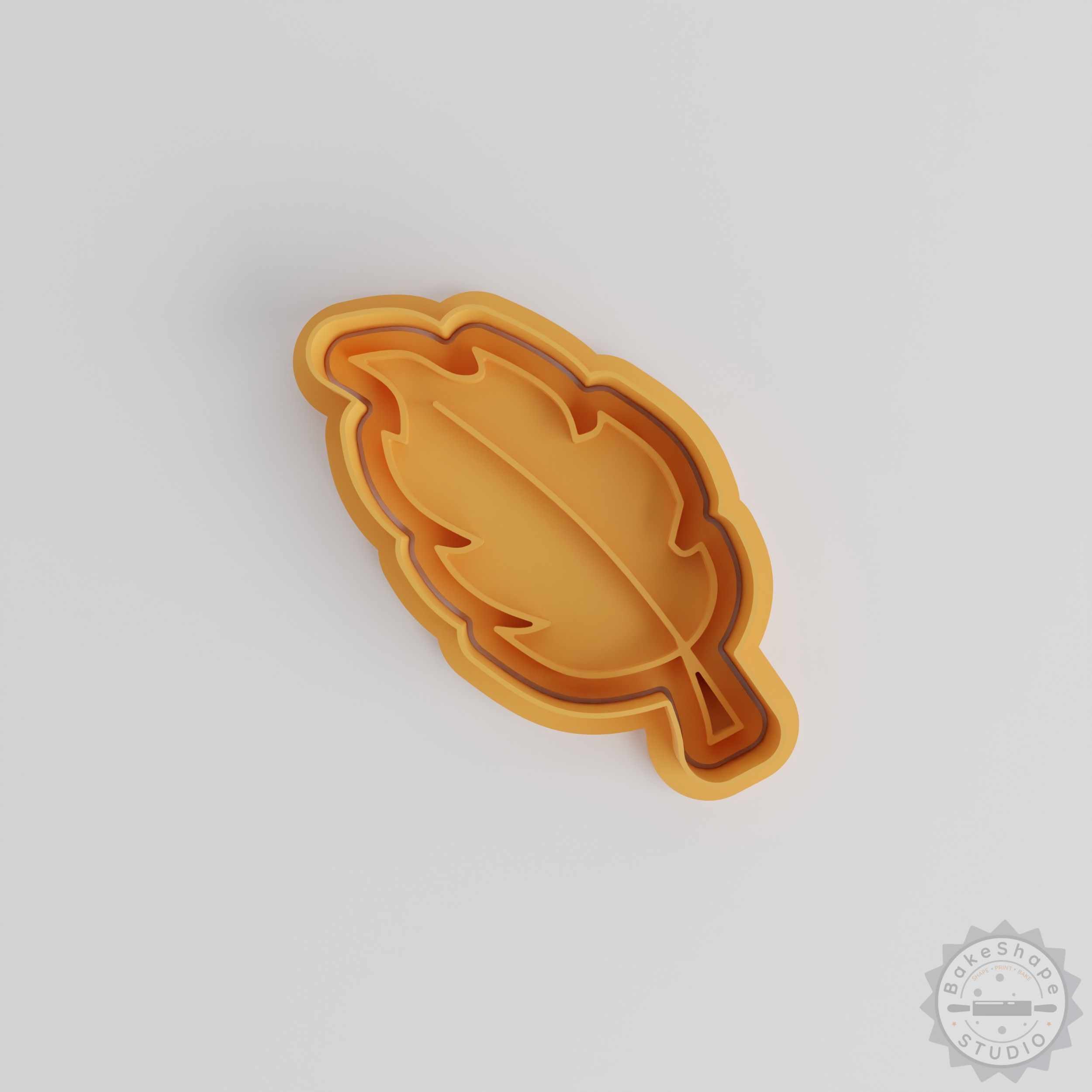Leaf Shape Cutter and Stamp Set, 6-Piece for Cookies, Fondant, S/M/L Sizes