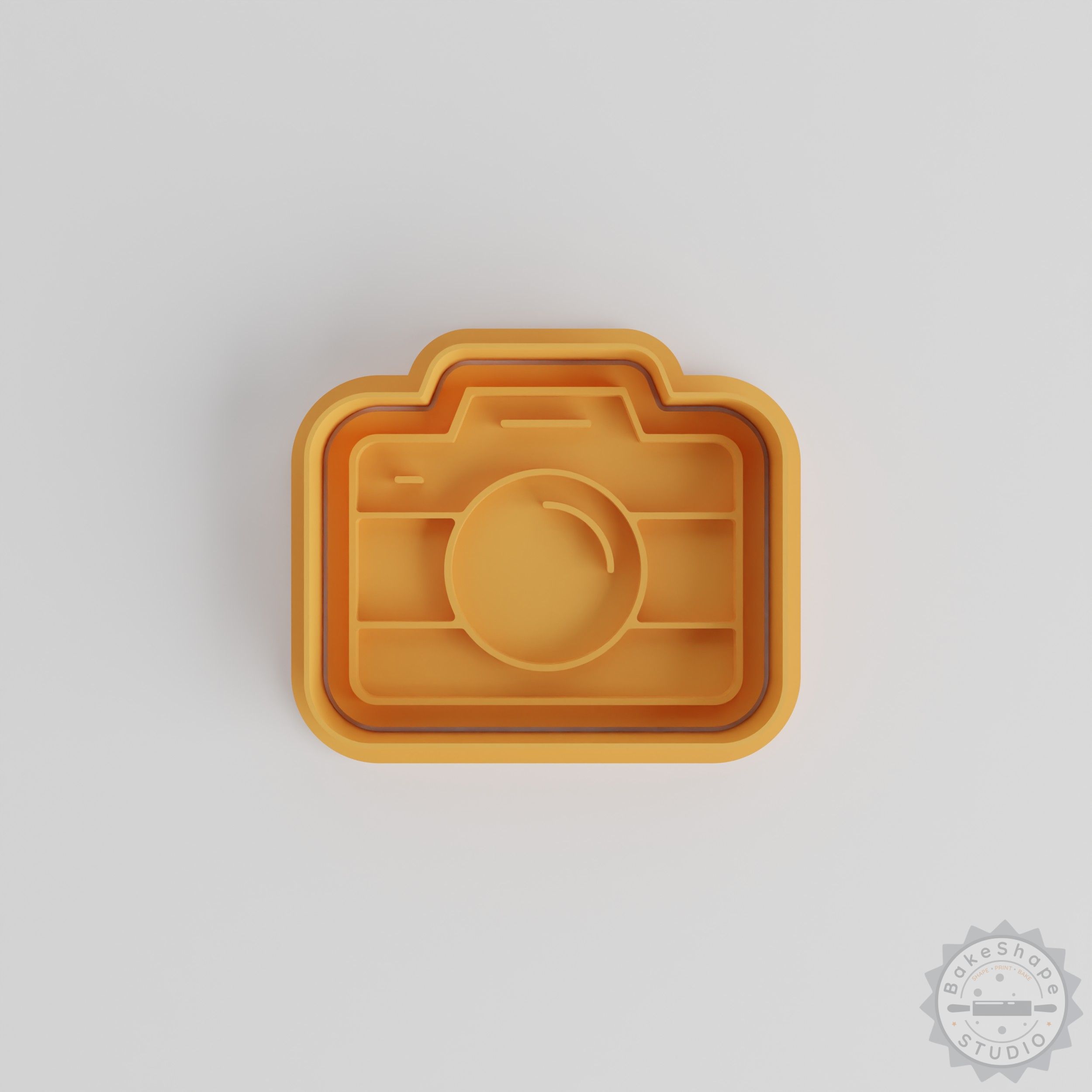 Camera Shape Cutter & Stamp Set, Perfect for Cookies, Fondant, Photography-themed, 3 Sizes, 6 Pieces