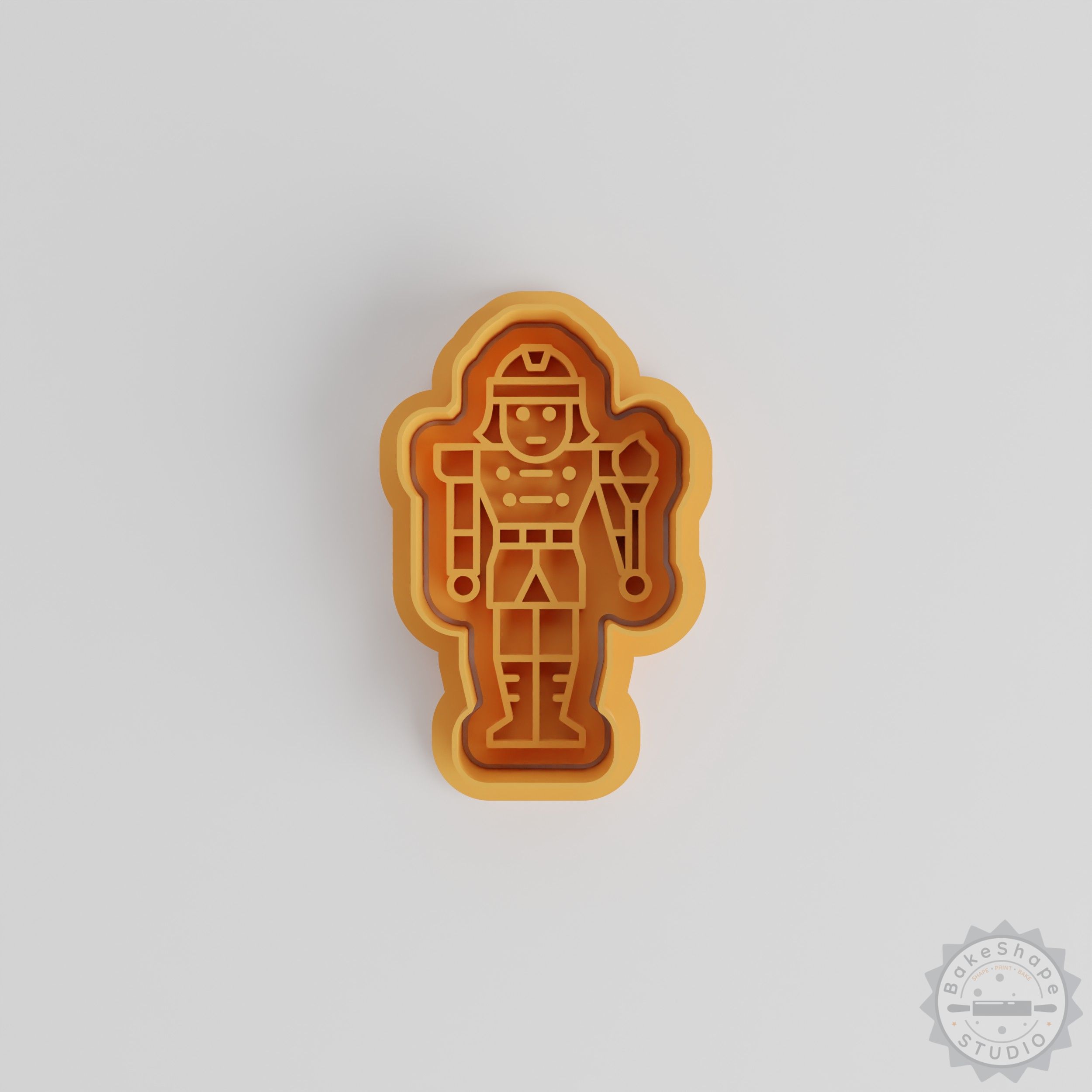 Christmas Nutcracker Cutter & Stamp Set, Cookie Fondant Shapes, 6-Piece, Holiday Baking Decor Collection