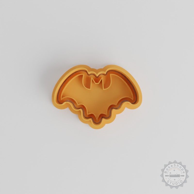 Bat Cookie Cutter & Stamp Set, 6-Piece, Halloween Themed, Perfect for Fondant, S/M/L Sizes