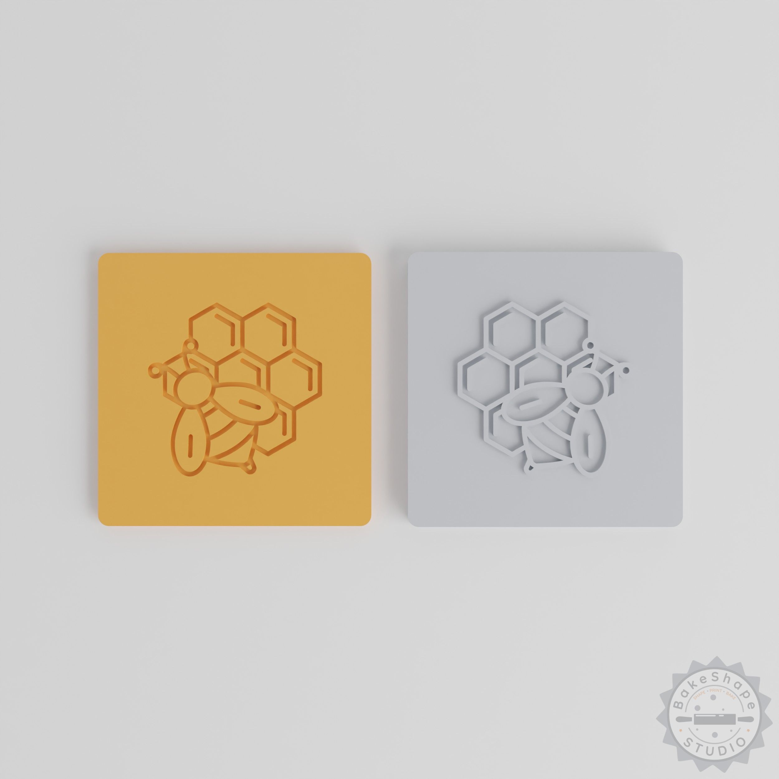 Beehive Debosser Stamp Set, Ideal for Cookies, Fondant, Clay in S/M/L Sizes