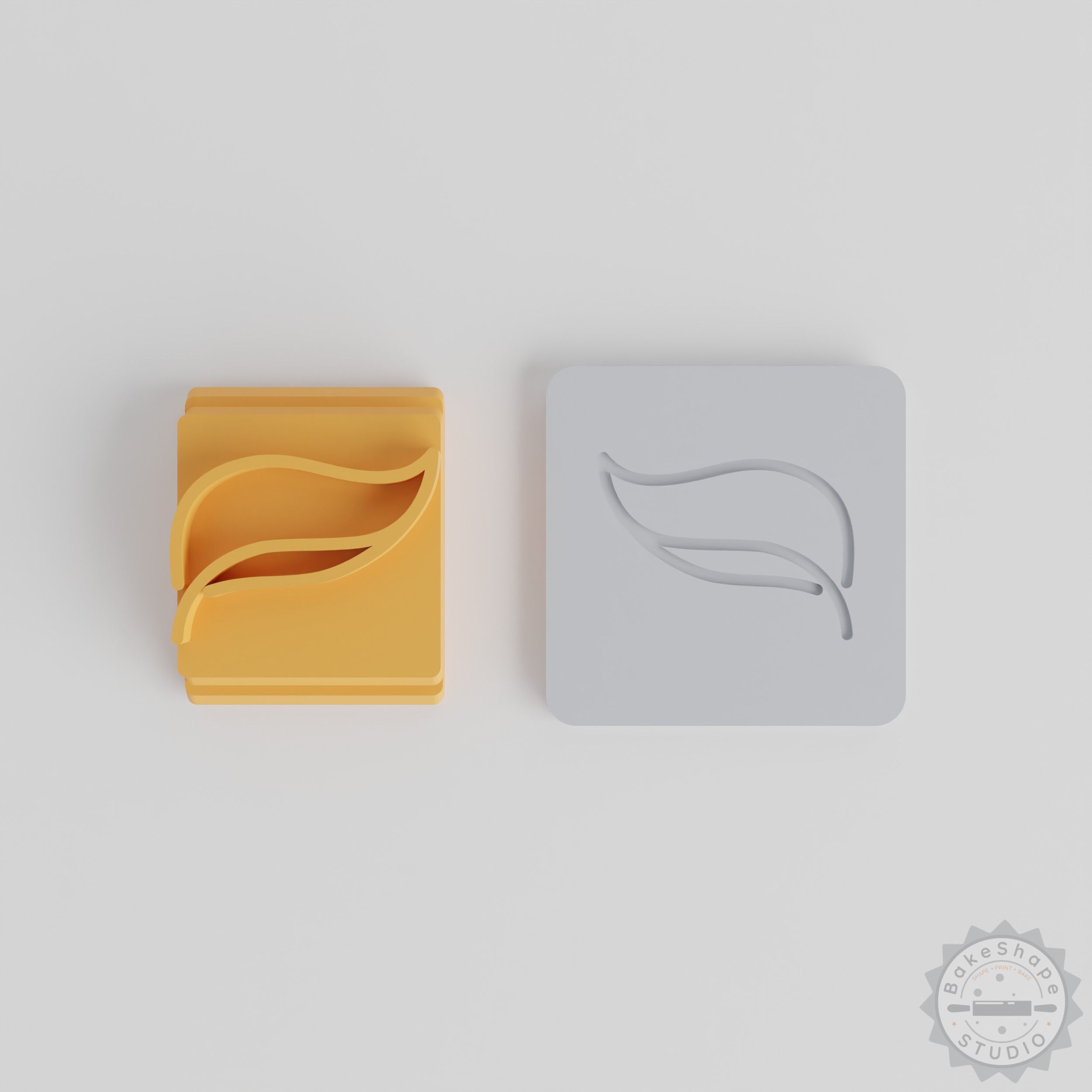 Leaf Stamp Set, 5 Sizes, Ideal for Clay, Cookies, Fondant, Botanical Nature Design