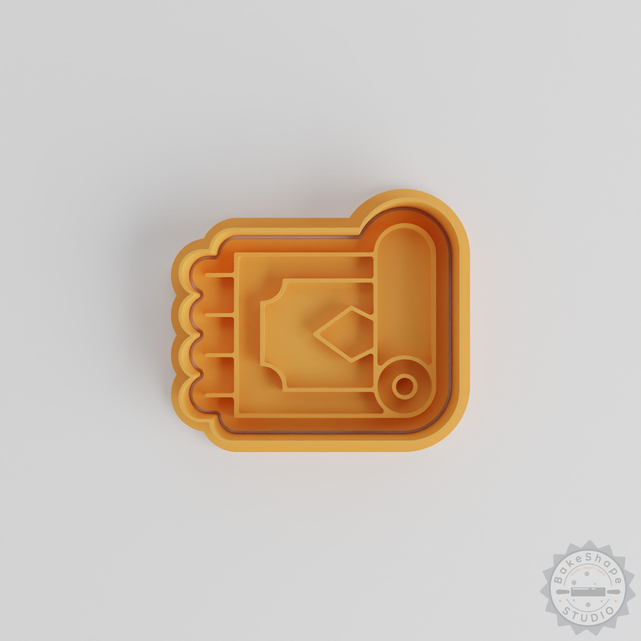 Spiritual Rug cookie cutter and stamp STL for 3D printing in small, medium, and large sizes