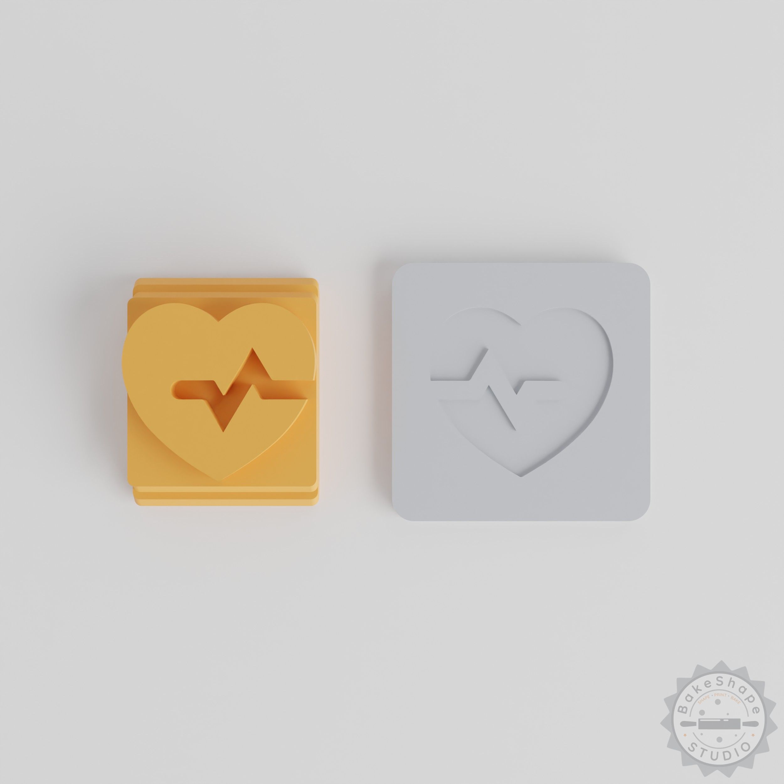 Heart Stamp Tile Set for Clay, Cookies, & Fondant - 5 Sizes, Love Symbol Crafting Tool