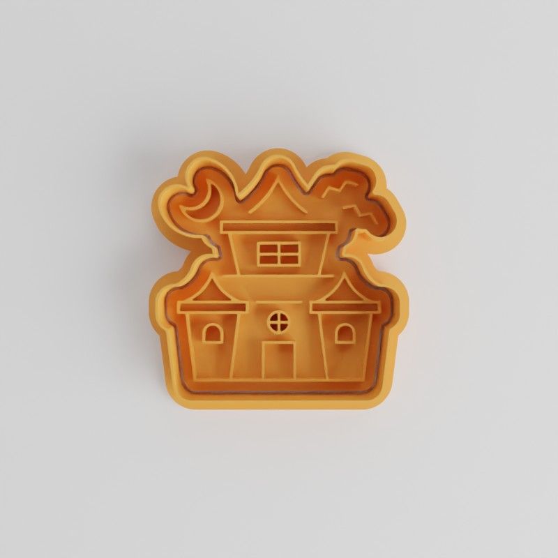 Haunted House Cookie Cutter Set, Halloween Baking Tools, 6 Piece Kit for Fondant & Cookies