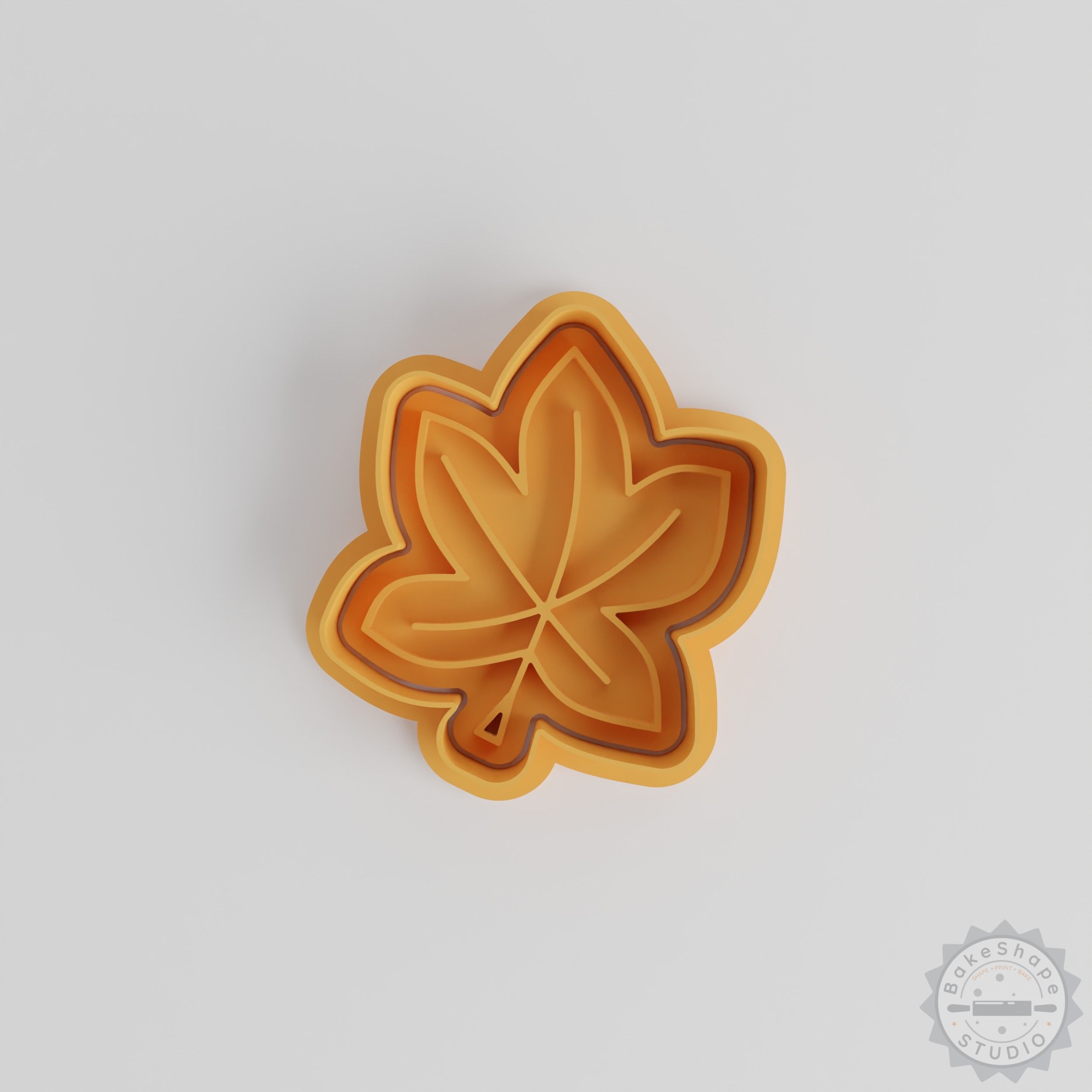 Leaf Shape Cutter & Stamp Set, Perfect for Cookies & Fondant, Includes 6 Pieces in S/M/L Sizes