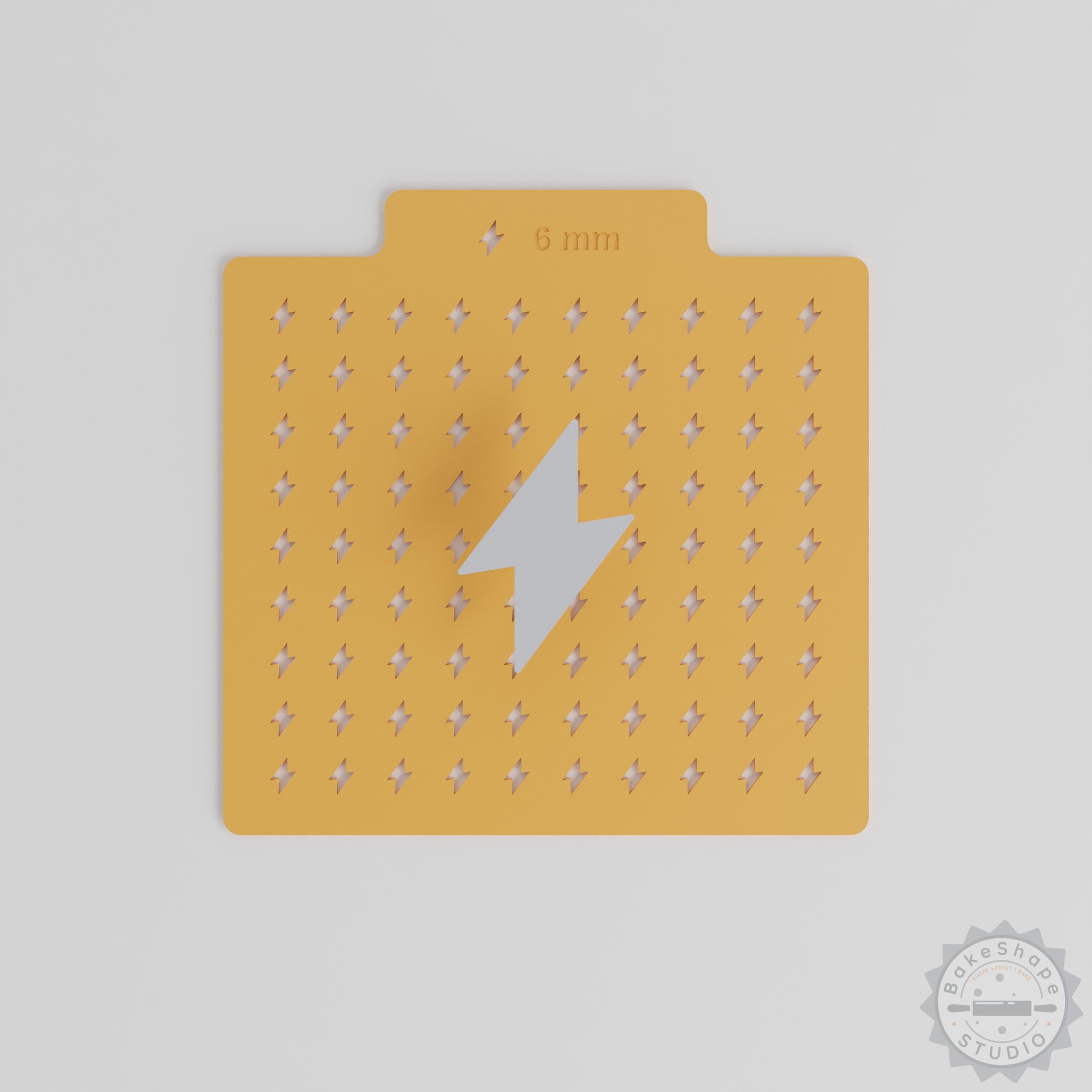 Lightning Bolt Sprinkle Stencil, 5 Sizes for Cocoa, Sugar, Edible Glitter