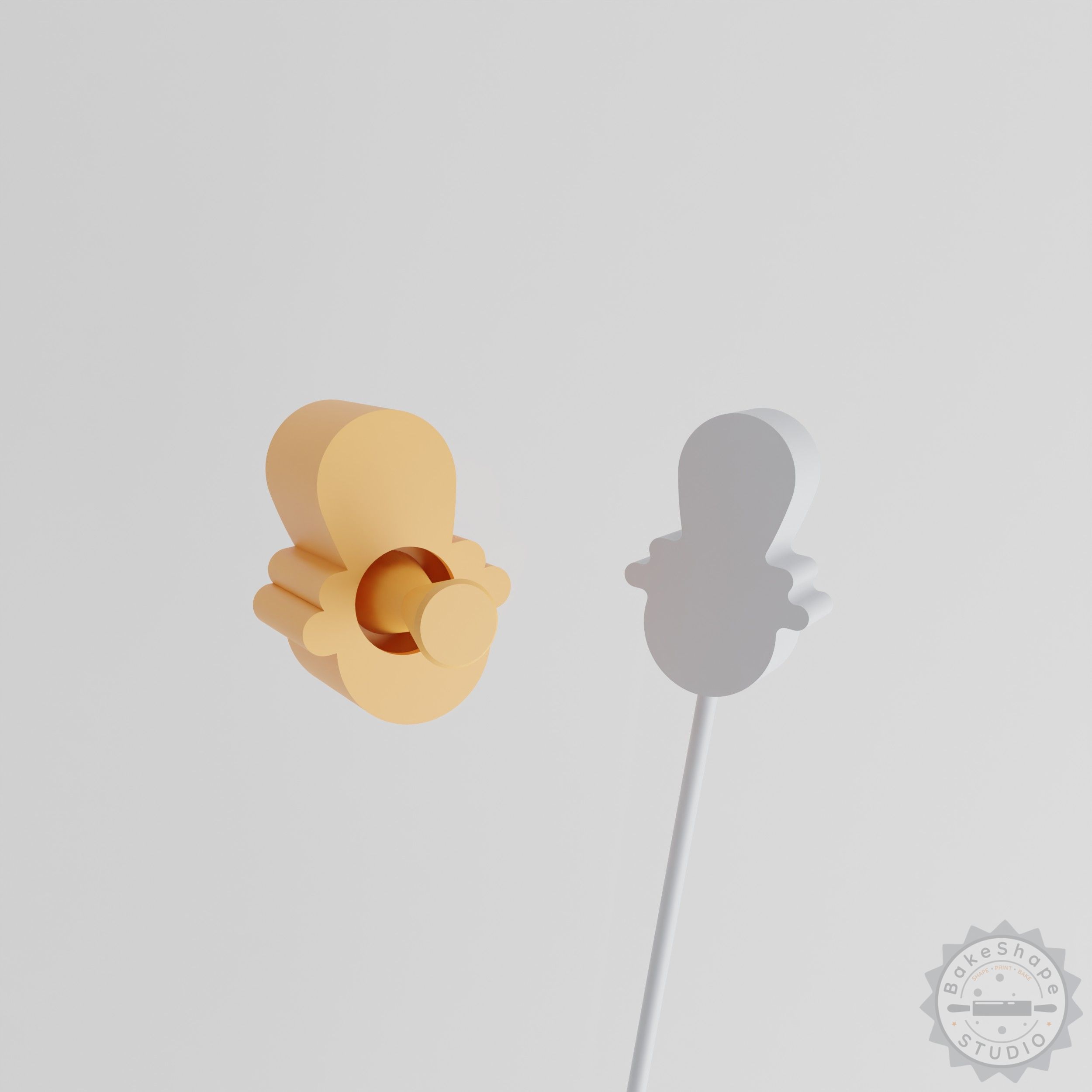 Baby Pacifier, Infant Soother 2-Piece Set, Cake Pop Mold Design for Newborns