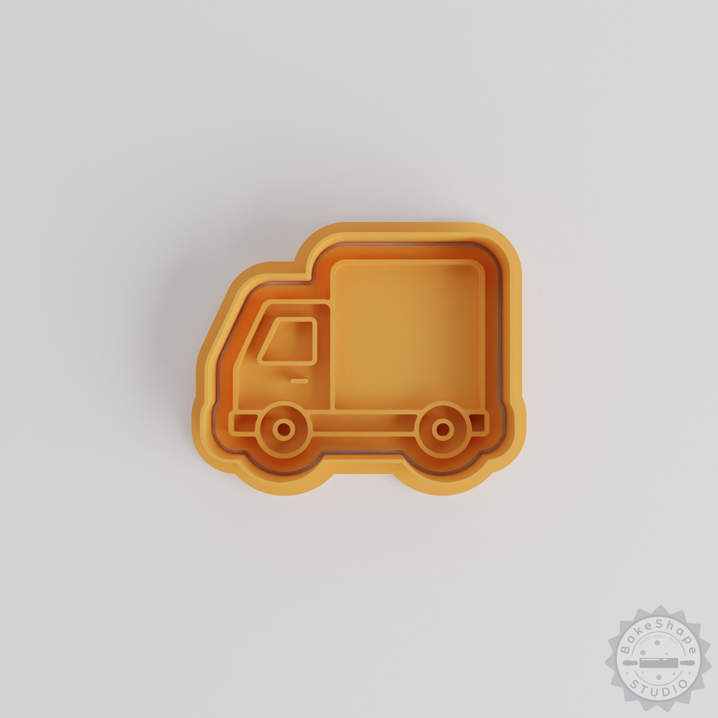 Lorry Shape Cutter and Stamp Set, Cookie and Fondant Decorating, 6 Piece, S/M/L Sizes