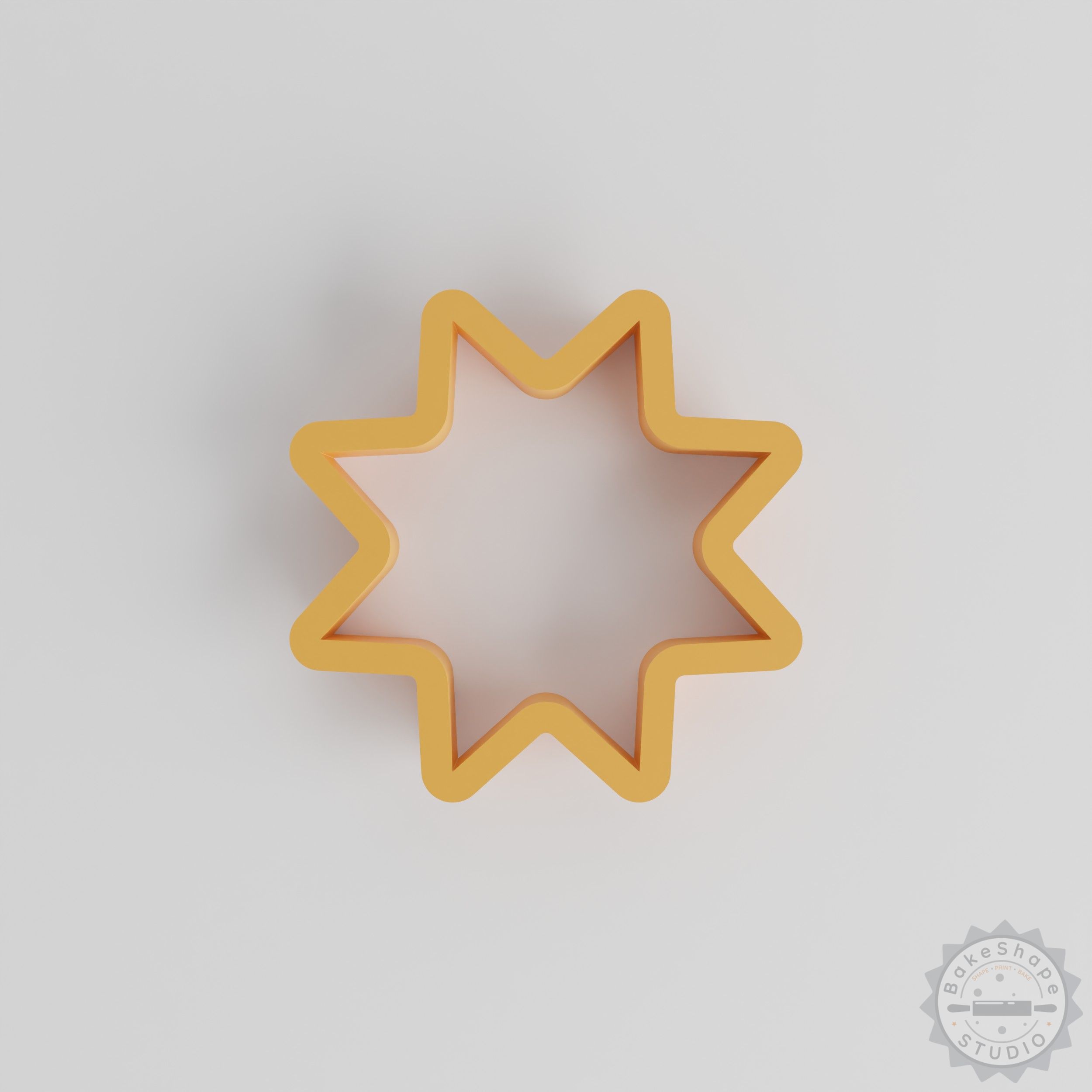Star shape cutter set with multiple sizes STL for 3D printing cookie cutters and crafting tools