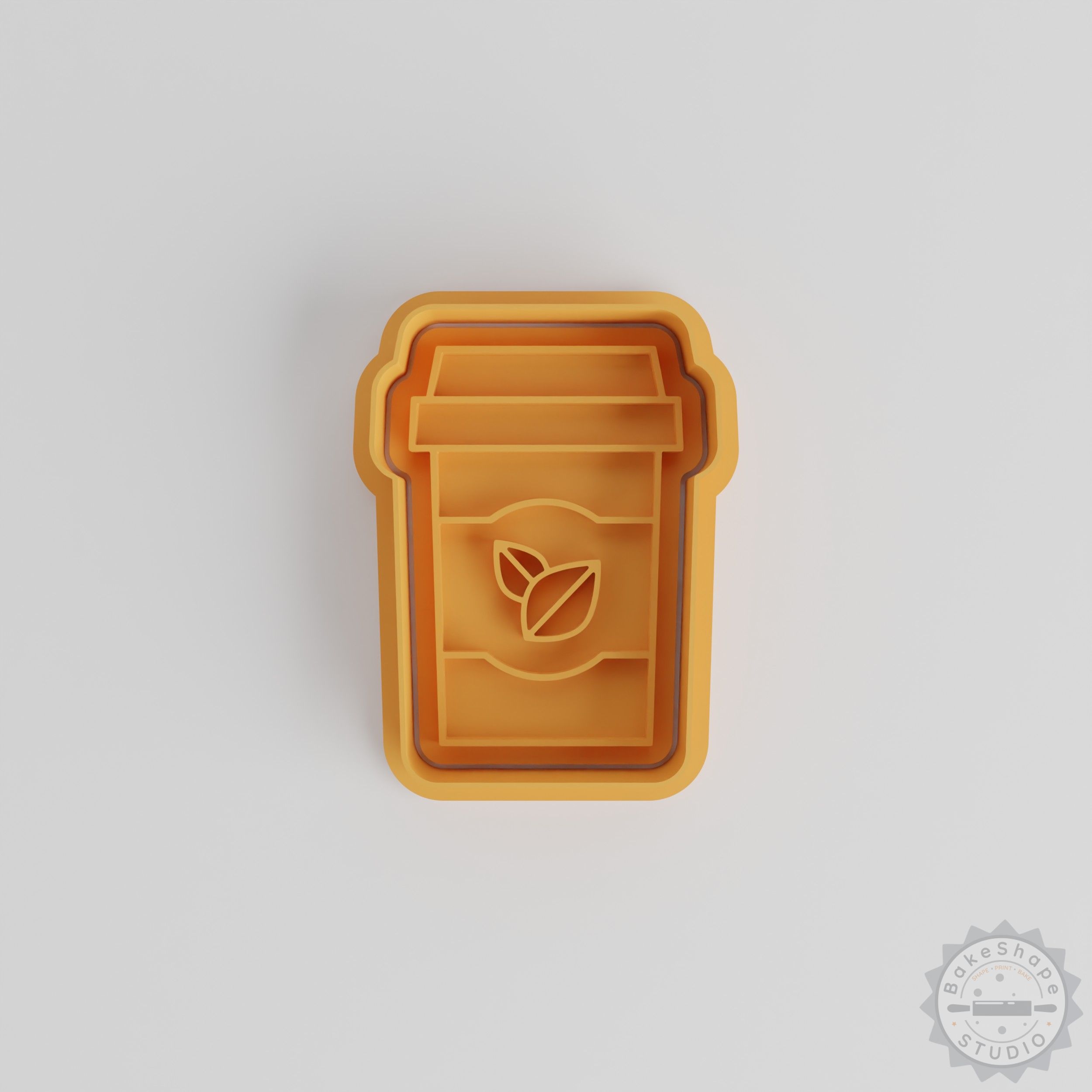 Takeaway Tea Cookie Cutter Set, Fondant Stamp for Halloween Baking, 6-Piece Pack, S/M/L Sizes
