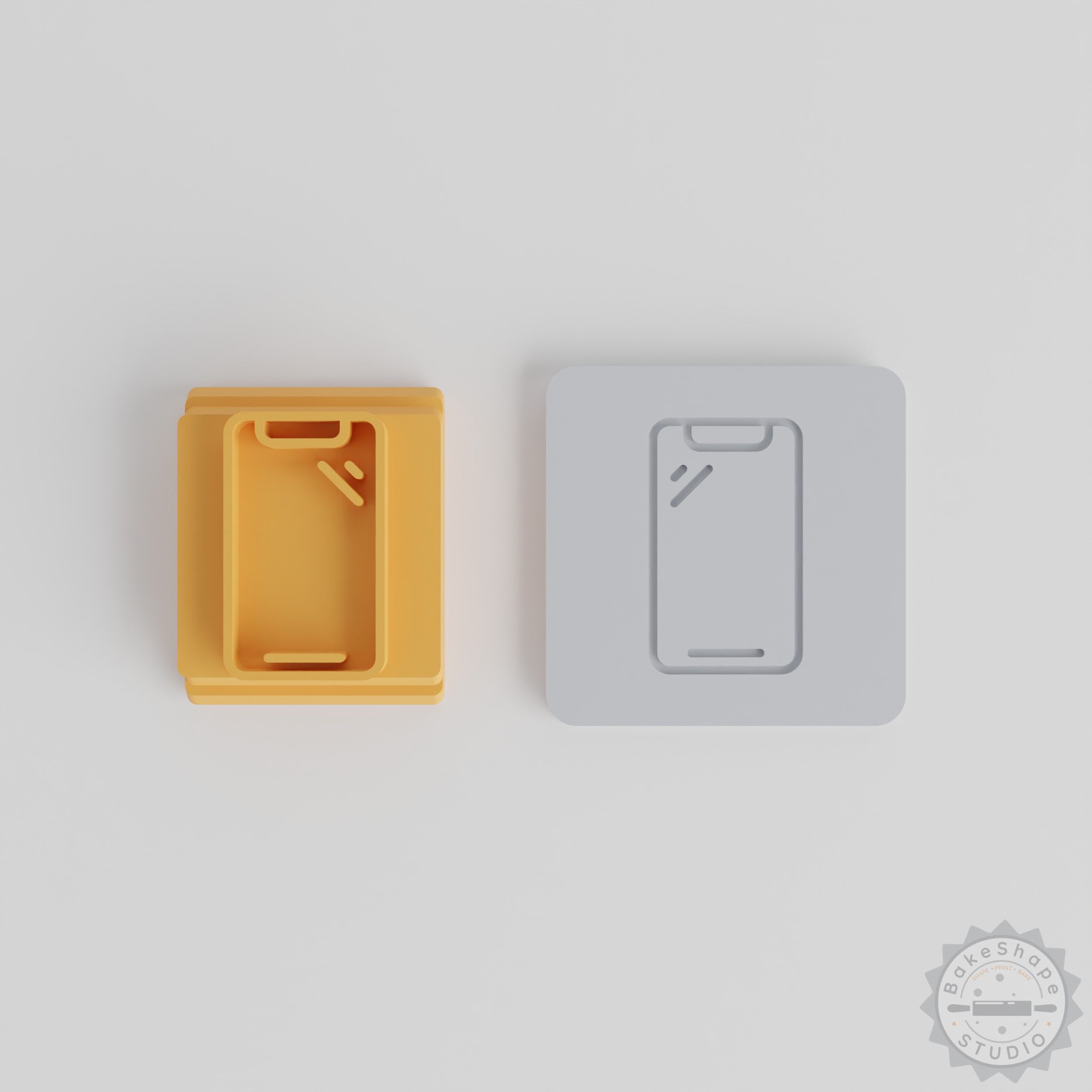 Mobile Phone Notch Stamp Set, 5 Sizes for Clay, Cookie, Fondant Impressions