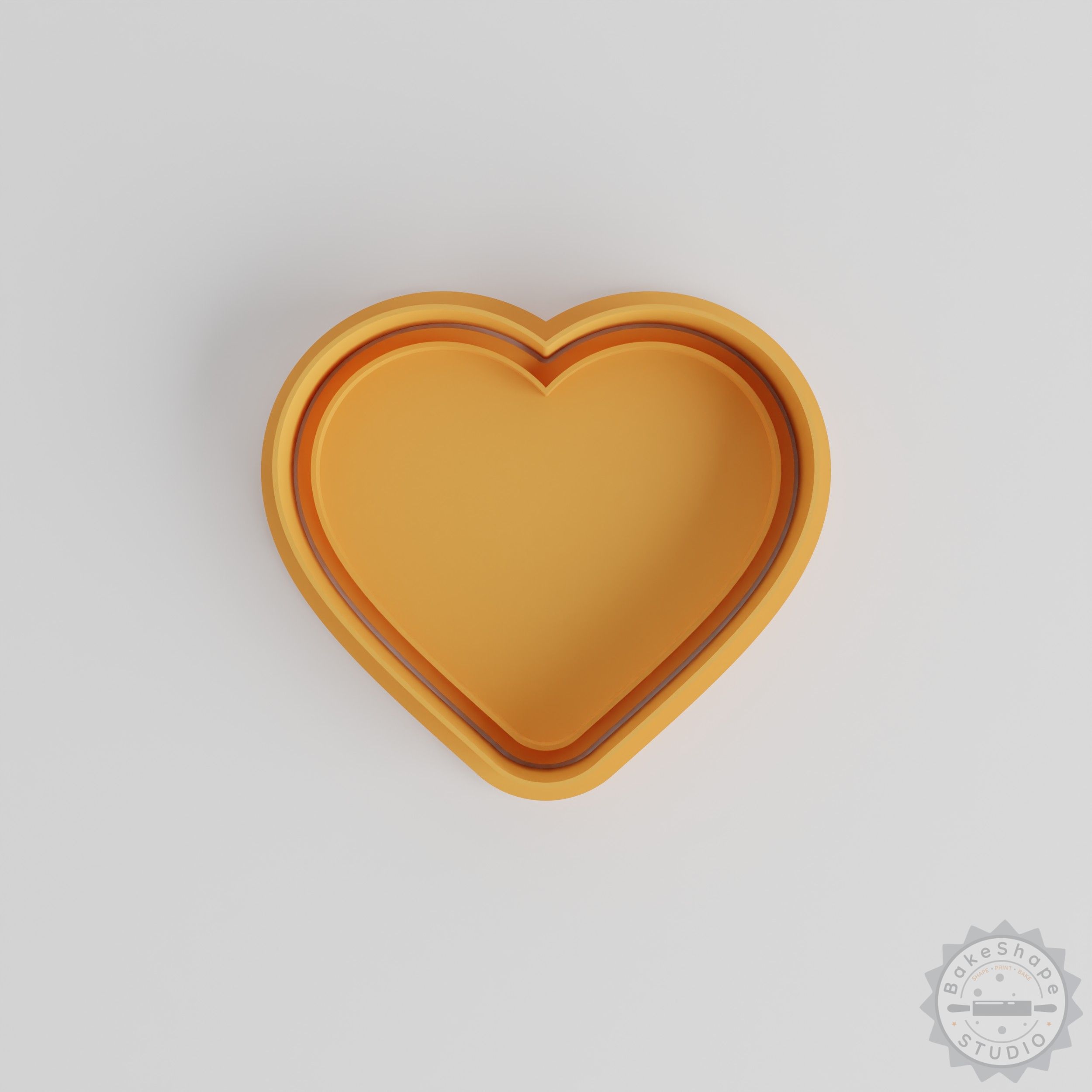 Heart Shape Cutter & Stamp Set, Perfect for Cookies & Fondant, 6-Piece Size Variety S/M/L