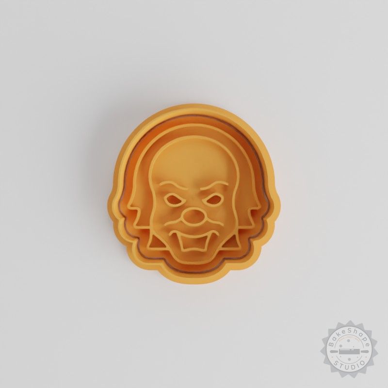 Horror Clown Cookie Cutter Set, 6 Piece, Halloween Scary IT Design, S/M/L Sizes