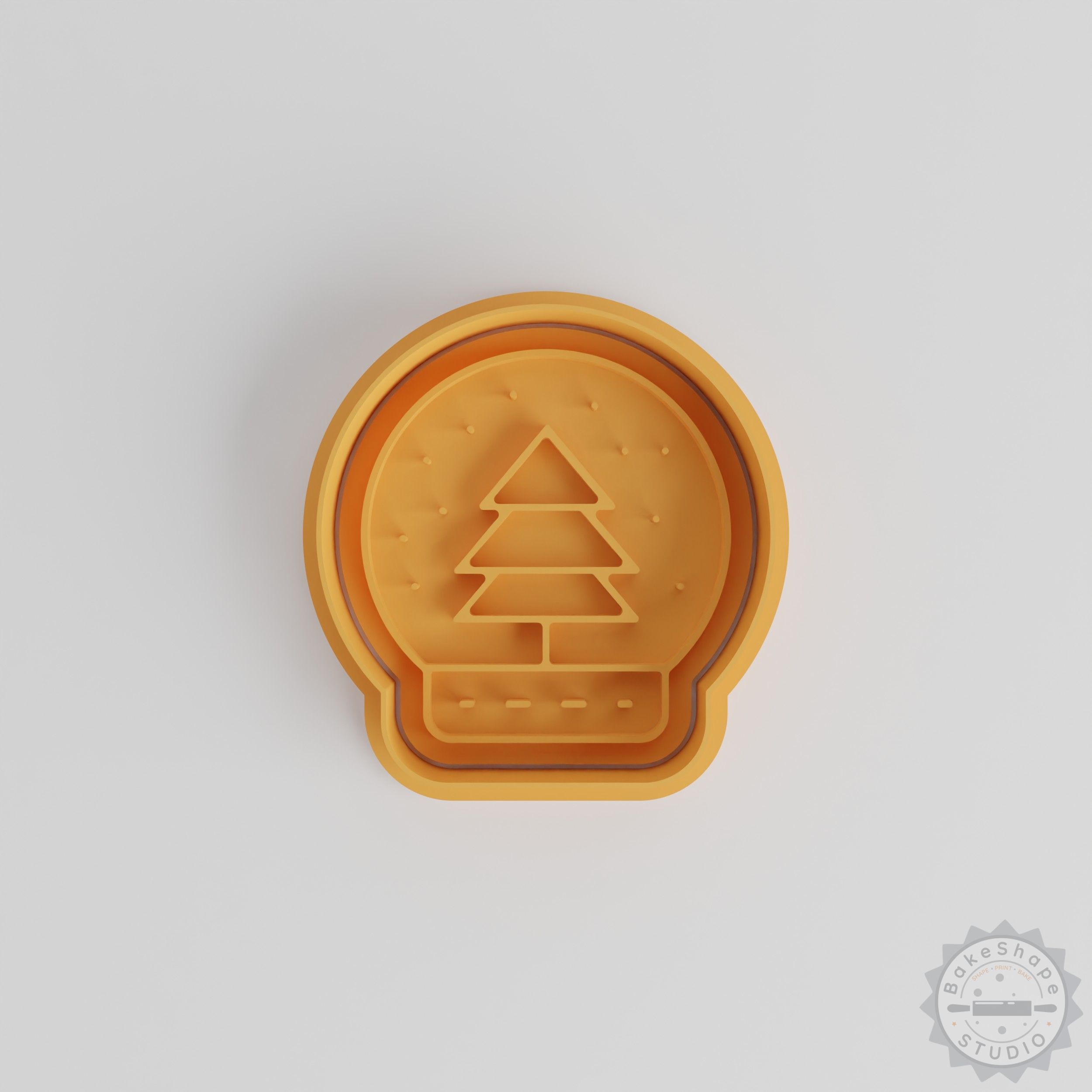 Snow Globe Cookie Cutter and Stamp Set, 6 Pieces, Christmas Baking, Festive Holiday Treats
