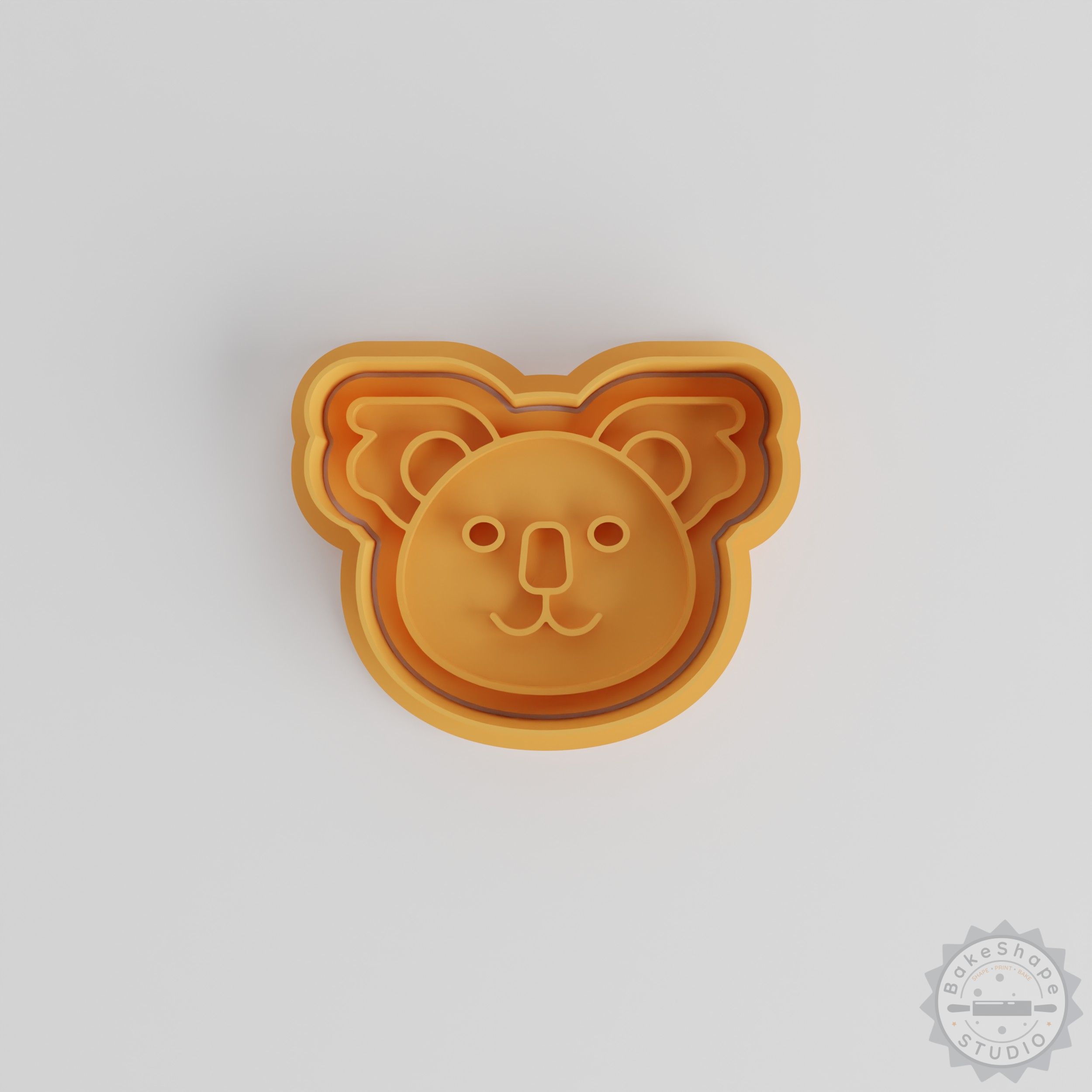 Koala Shape Cutter & Stamp Set, 6-Piece Collection for Cookies & Fondant, S/M/L Sizes, Cute Australian Marsupial Design