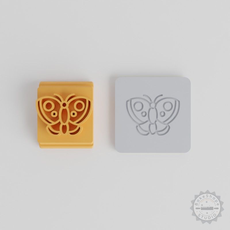 Butterfly Stamp Tile Set, 5 Sizes for Clay, Cookies, Fondant, Perfect for Crafting