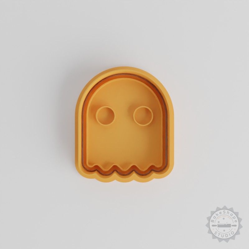 Ghost Shape Cutter & Stamp Set, Halloween Spirit Cookie Tools, 6 Piece, S/M/L Sizes