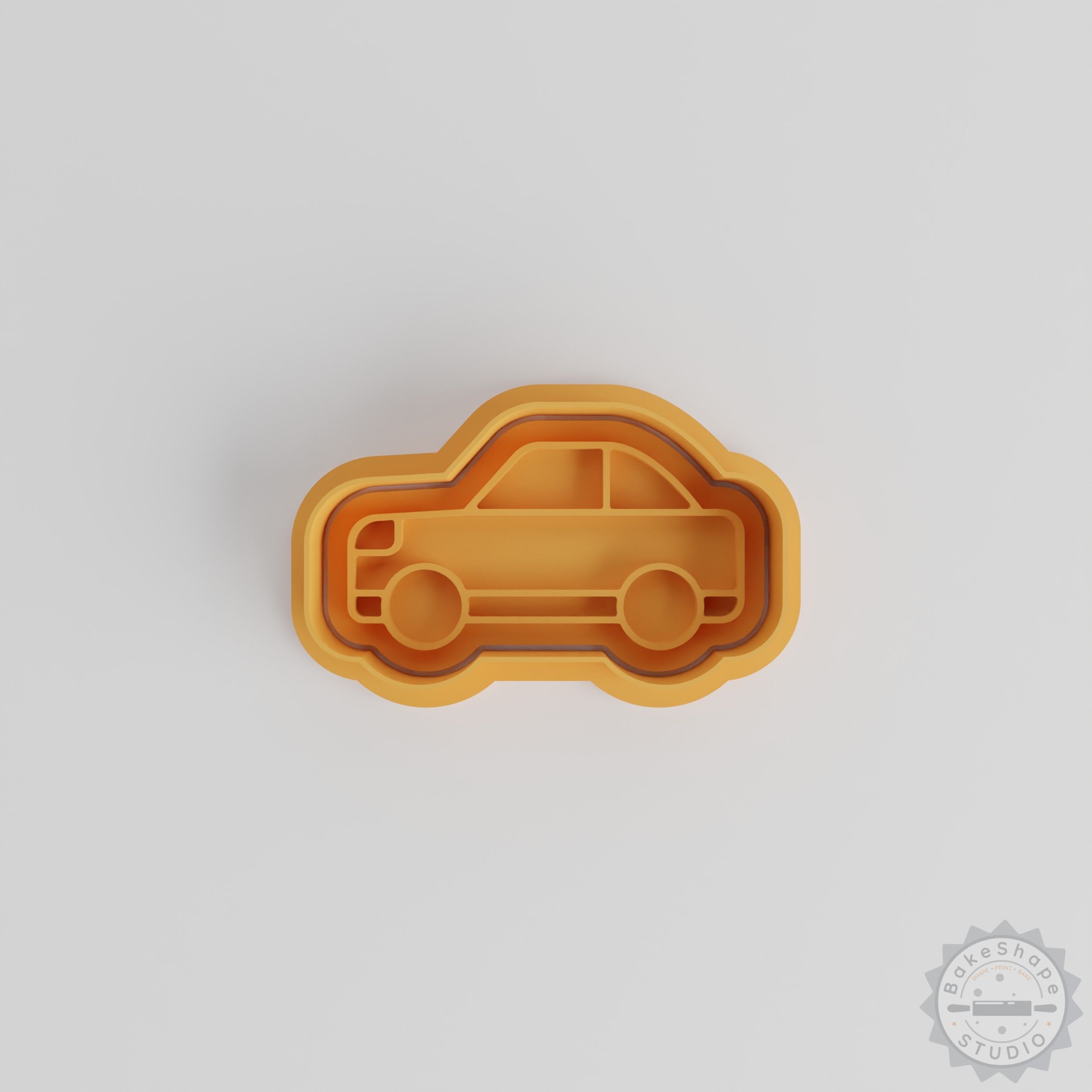 Car Shape Cutter and Stamp Set, 6 Piece Cookie, Fondant Molds, Sizes S/M/L