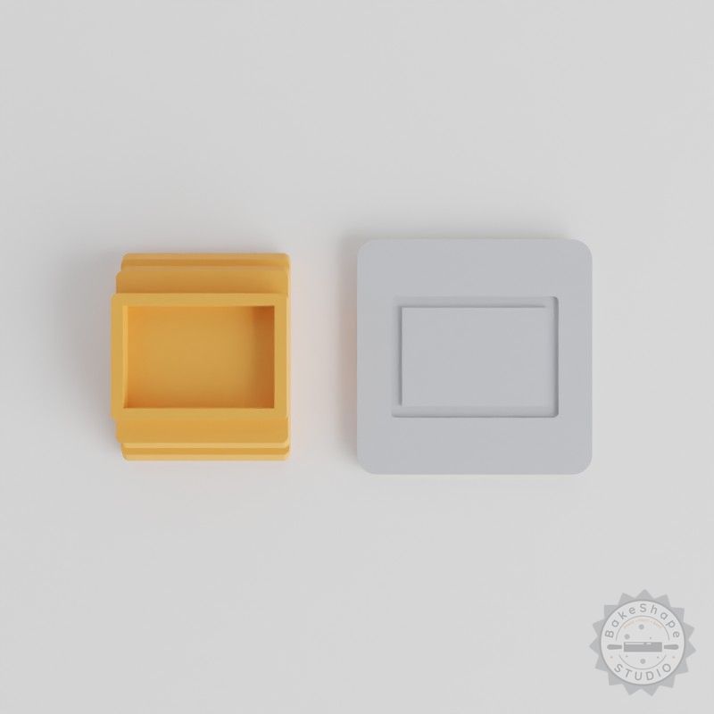 Rectangle Stamp Tile Set for Clay, Cookies, Fondant, 5 Sizes 20-40mm