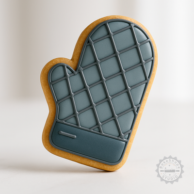 Decorated example 1 of Oven Gloves & Baking Shape Cutter Set, Heat-Resistant Kitchen Mitts, Perfect for Cookies, Fondant, 6-Piece Cooking Mitt Bundle