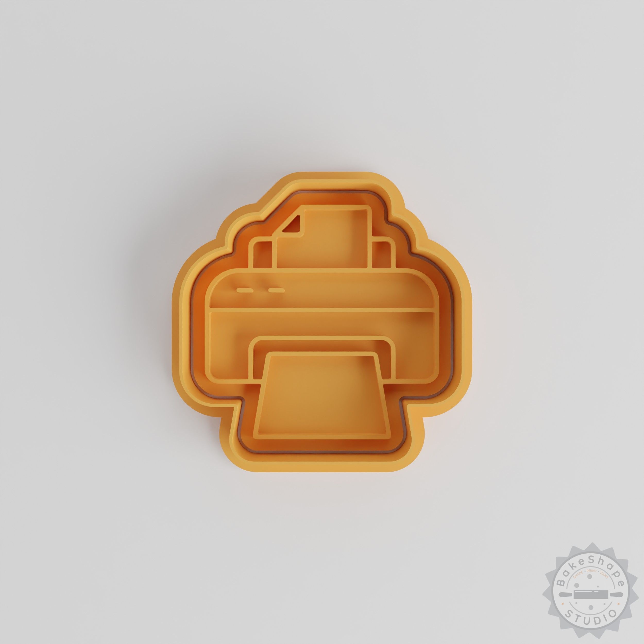 Compact Home Printer with Cookie Shape Cutters, Stamps, Fondant S/M/L Set