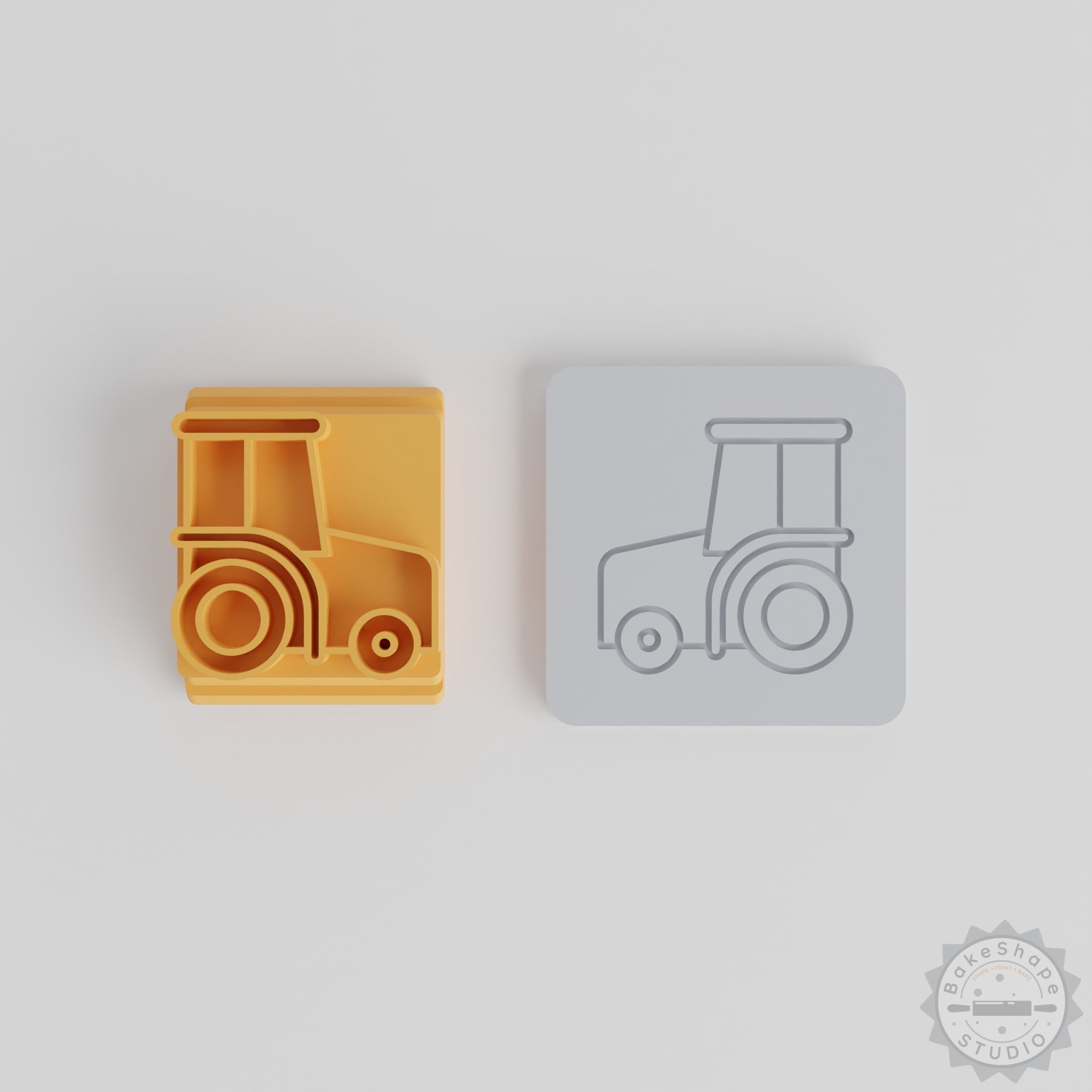 Tractor Stamp Set, 5 Sizes, Farm Vehicle, Autumn Agriculture, Perfect for Cookies, Clay, Fondant Crafts
