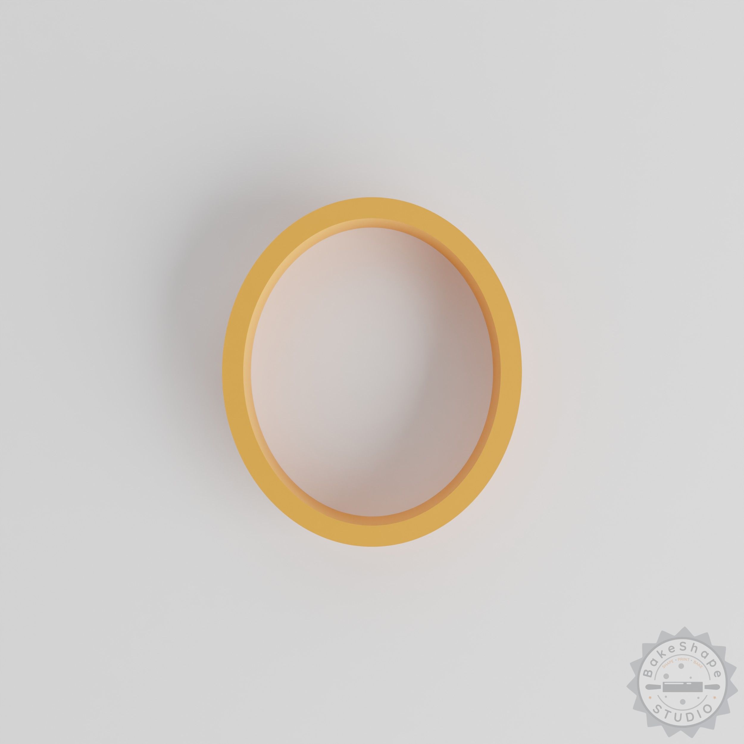 Oval shape cutter set STL for 3D printing in multiple sizes for cookies, fondant, and clay crafting