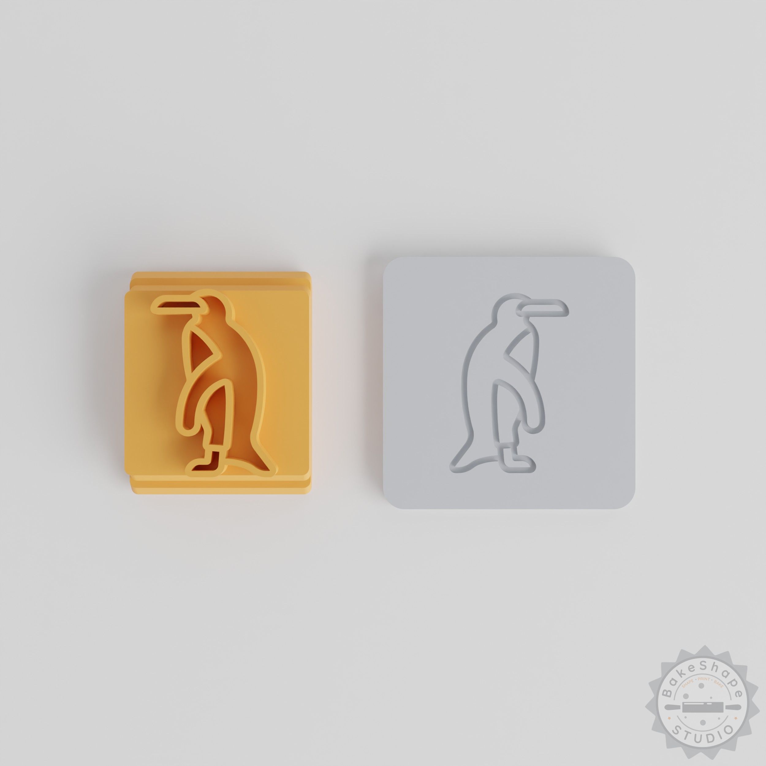 Penguin Stamp Tile Set, 5 Motif Sizes for Clay, Cookies, Fondant Crafting