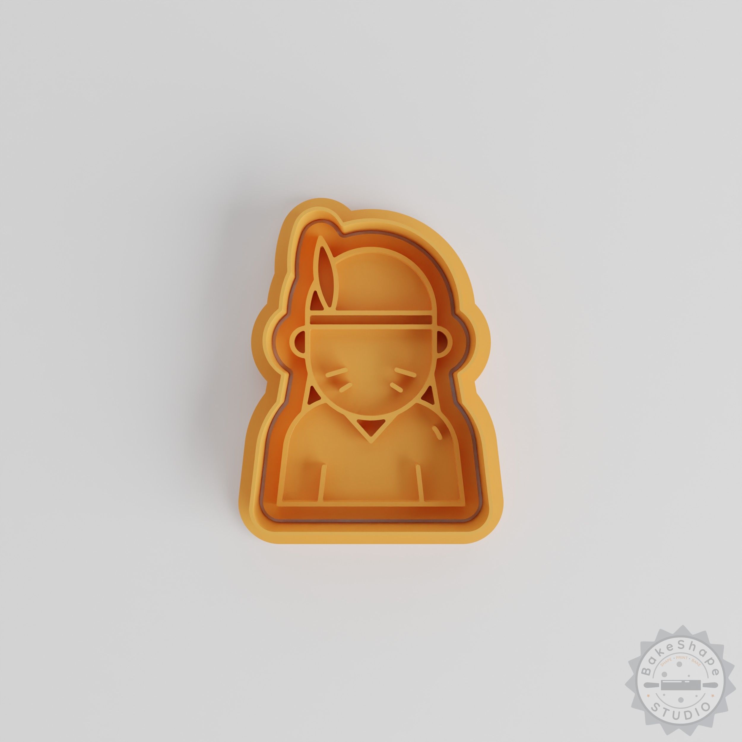 Indian Culture Cookie Cutter & Stamp Set, Tribal Heritage Shapes, 6 Pieces, Perfect for Fondant Baking