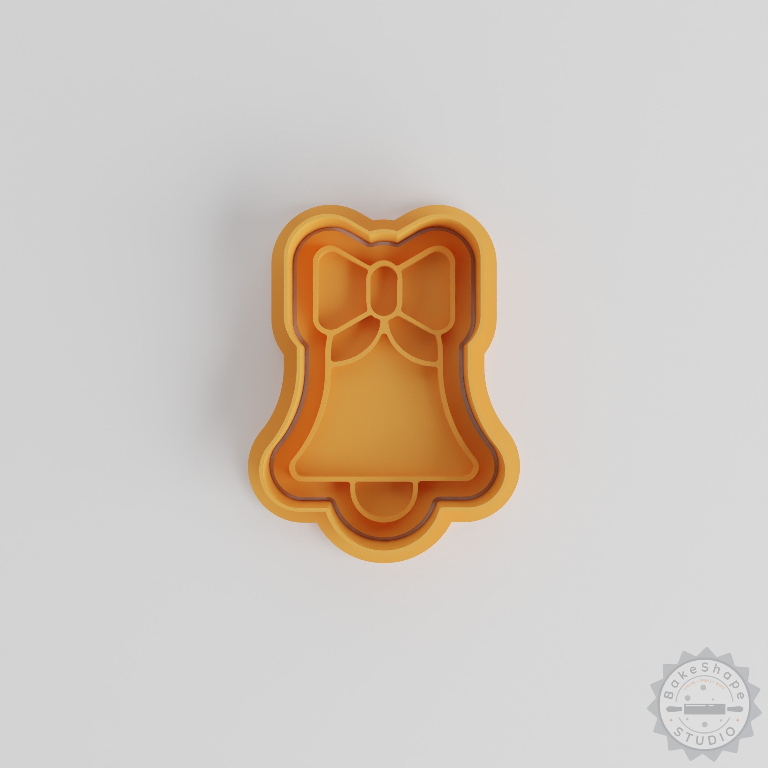 Bell Shape Cutter and Stamp Set, Cookie and Fondant Tool, 6-Piece, Party Celebration Kitchen Accessory