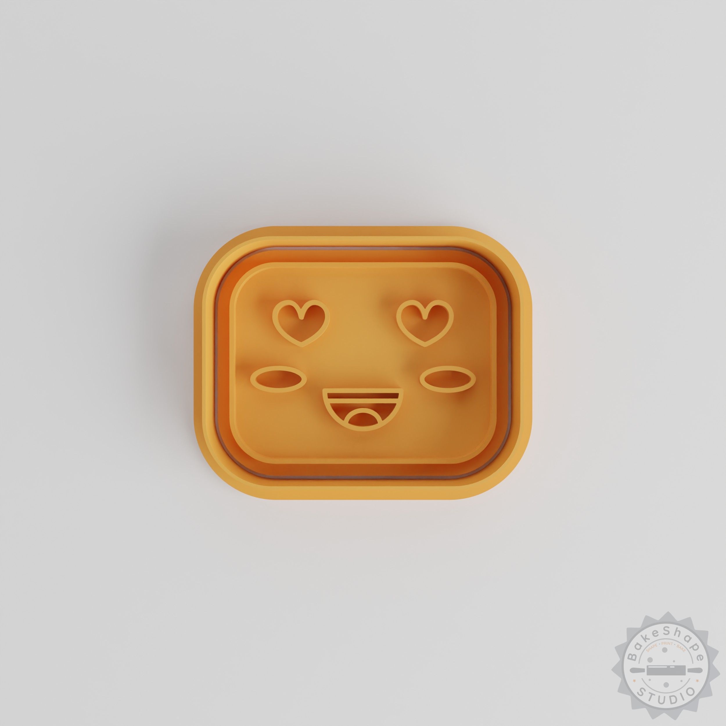 Kawaii Face Cutter Stamp Set, 6-Piece, Perfect for Cookies & Fondant, S/M/L Sizes, Cute Emoticon Design