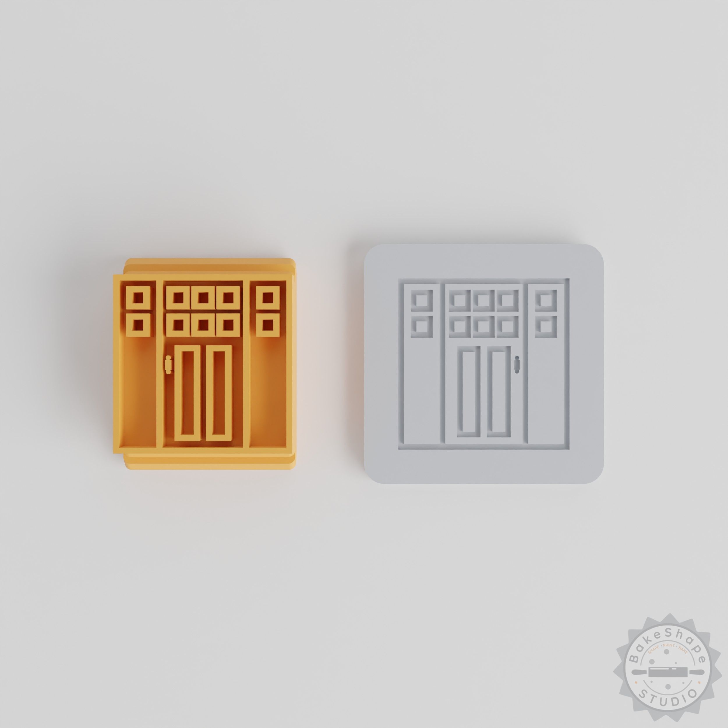 Decorative Stamp Tile Door Set, Access and Gateway Molds for Clay, Cookies, Fondant