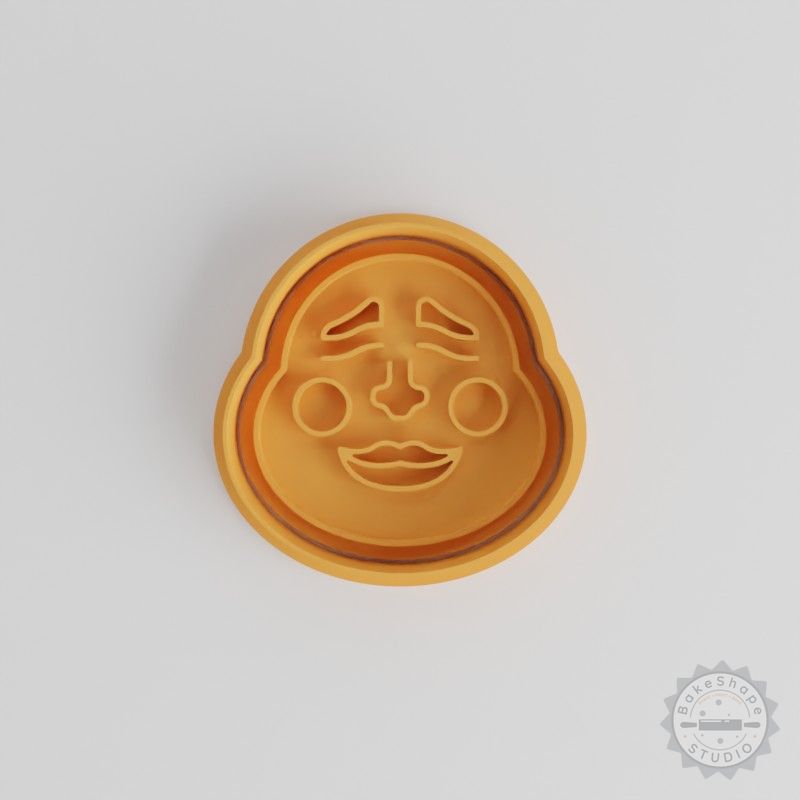 Mask Shape Cutter & Stamp Set, Perfect for Cookies & Fondant, 3 Sizes, 6 Pieces