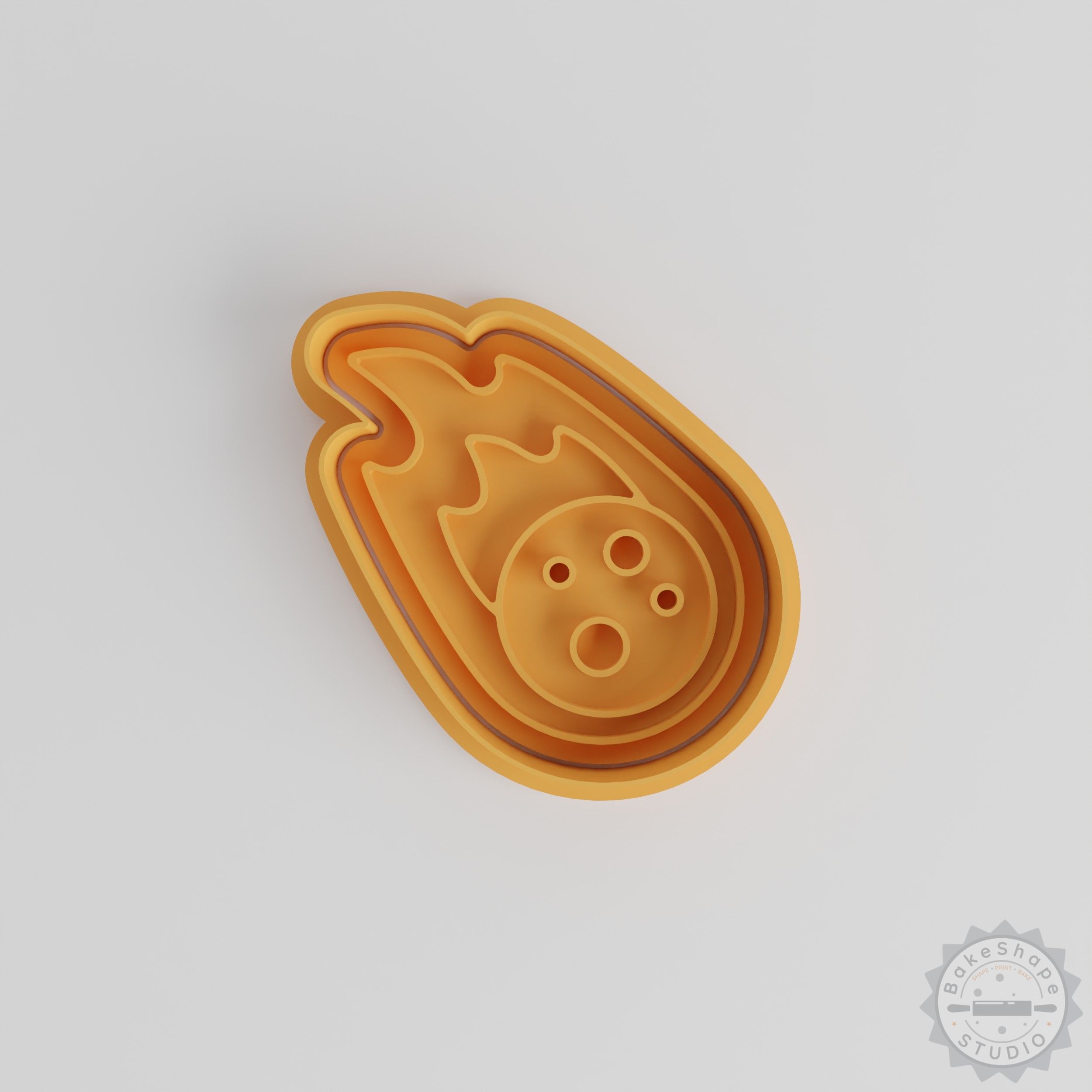 Falling Asteroid Cookie Cutter & Stamp Set, 6-Piece, Space Rock Theme, Baking & Fondant Tools
