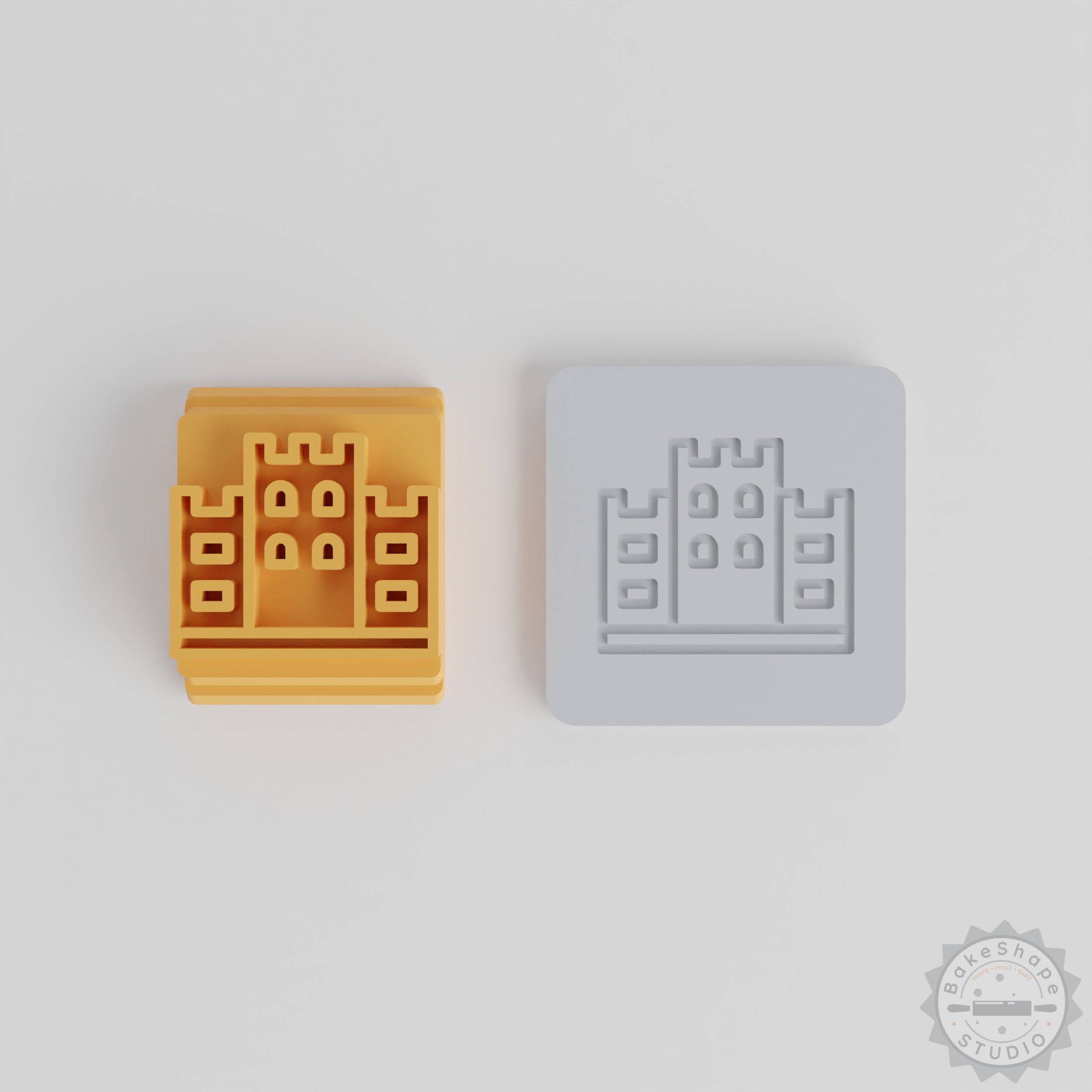 Great Wall Stamp Tile Set, 5 Sizes 20-40mm, For Clay, Cookies, Fondant