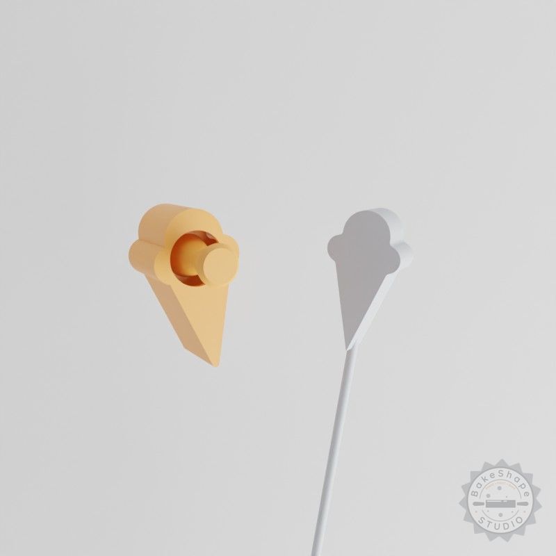 Ice Cream Cone Cake Pop Mold, 2-Piece Set