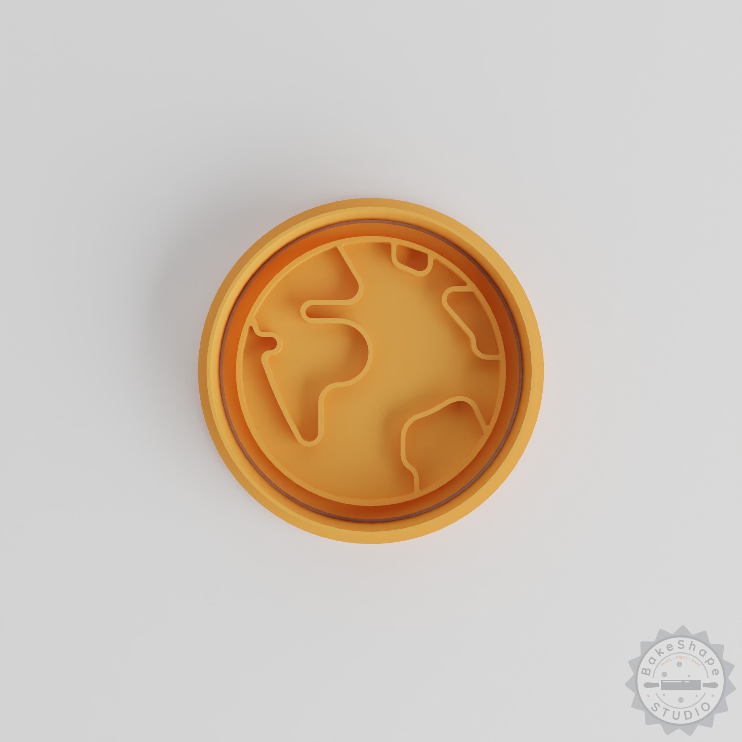 Earth Cookie Cutter and Stamp Set, 3 Sizes, Perfect for Cookies and Fondant, Space Exploration Theme