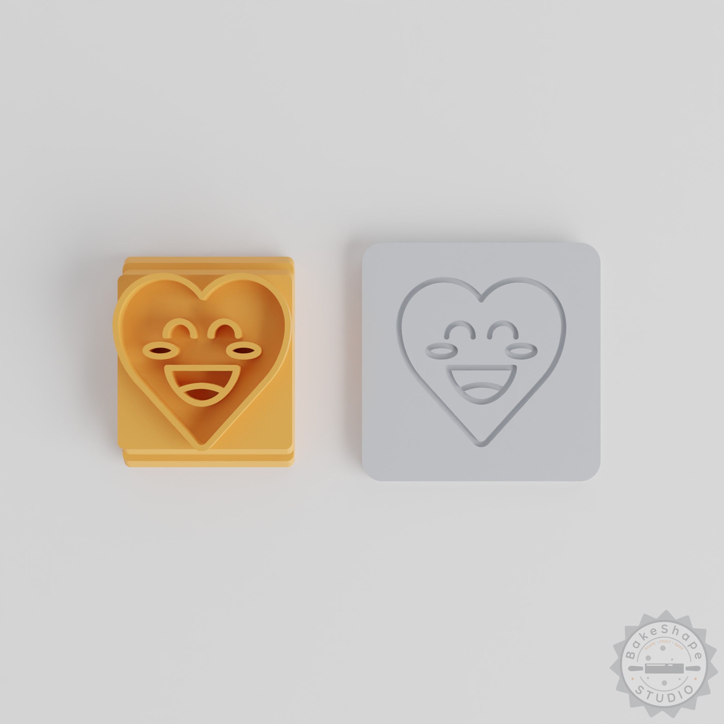 Happy Face Stamp Set, 5 Sizes for Clay, Cookie, Fondant Crafting