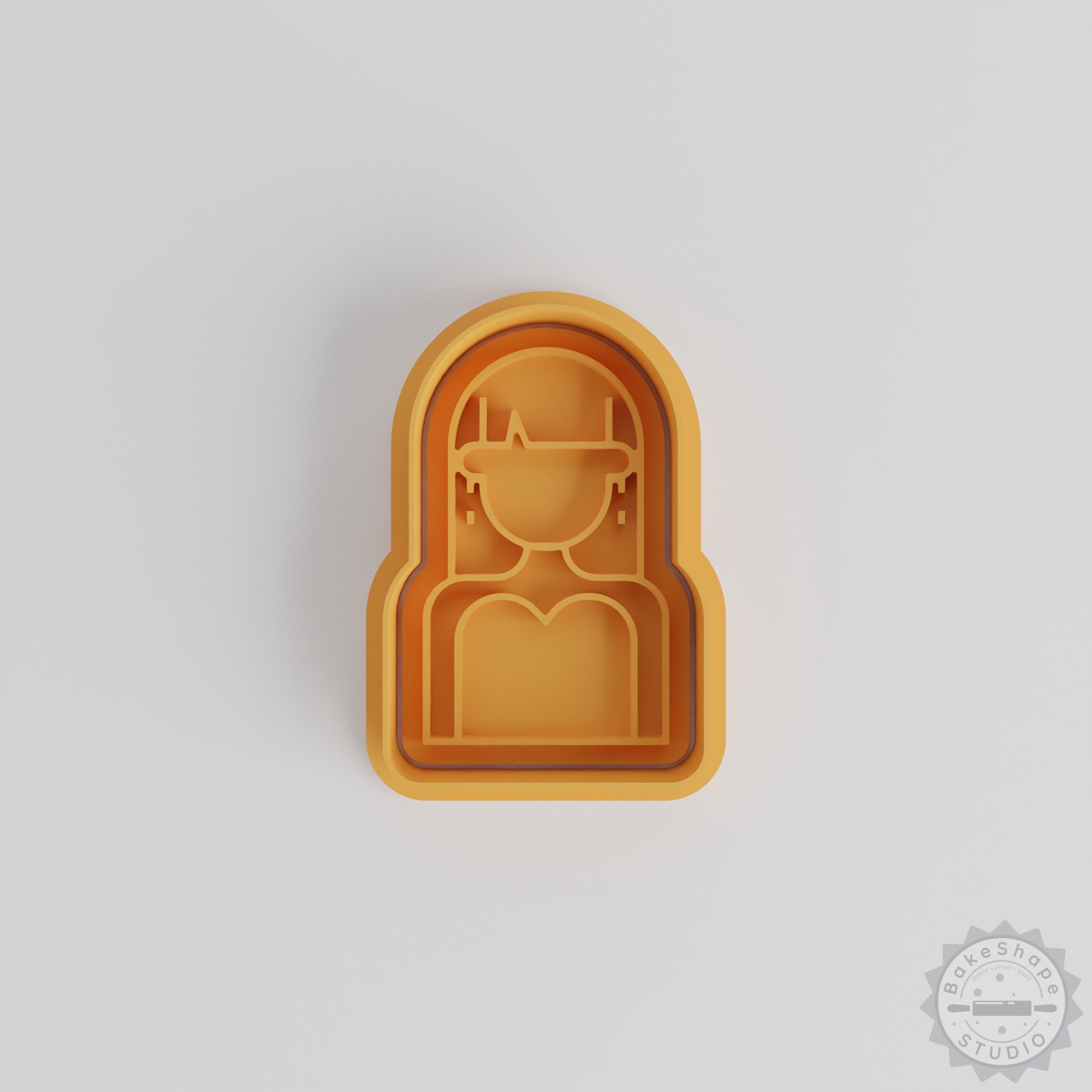 Party Girl Cookie Cutter Stamp Set, 6 Piece, Character Avatar, Perfect for Cookies, Fondant